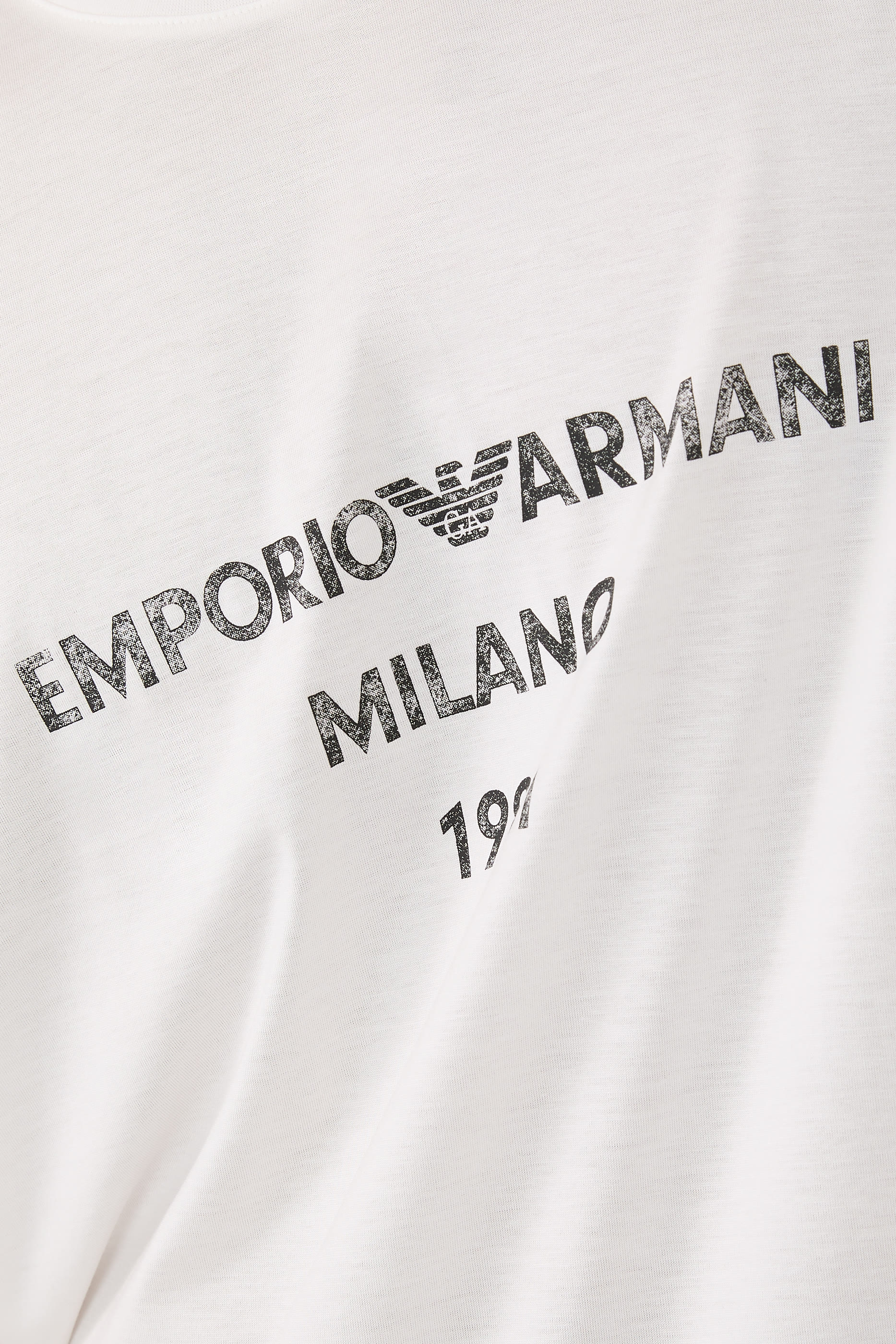 Vintage Logo Print  Lyocell T-shirt