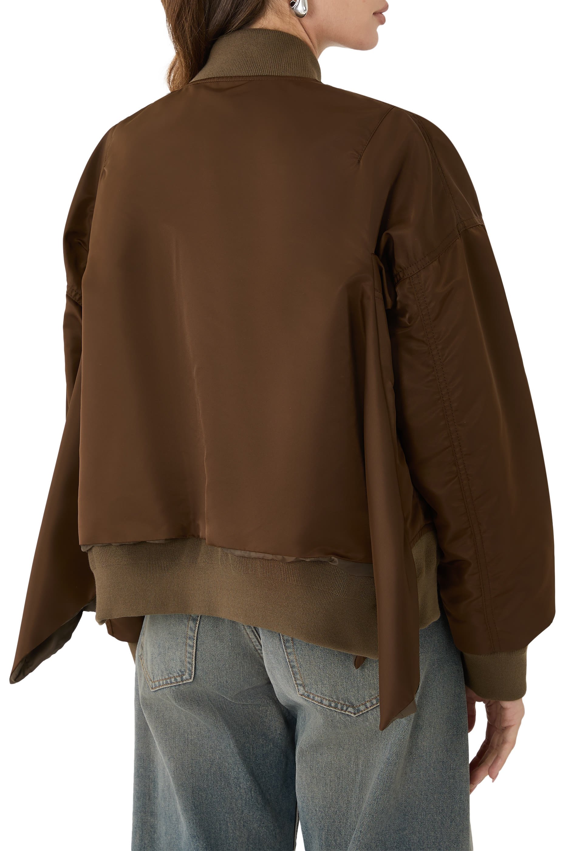 Nylon Twill Bomber Jacket