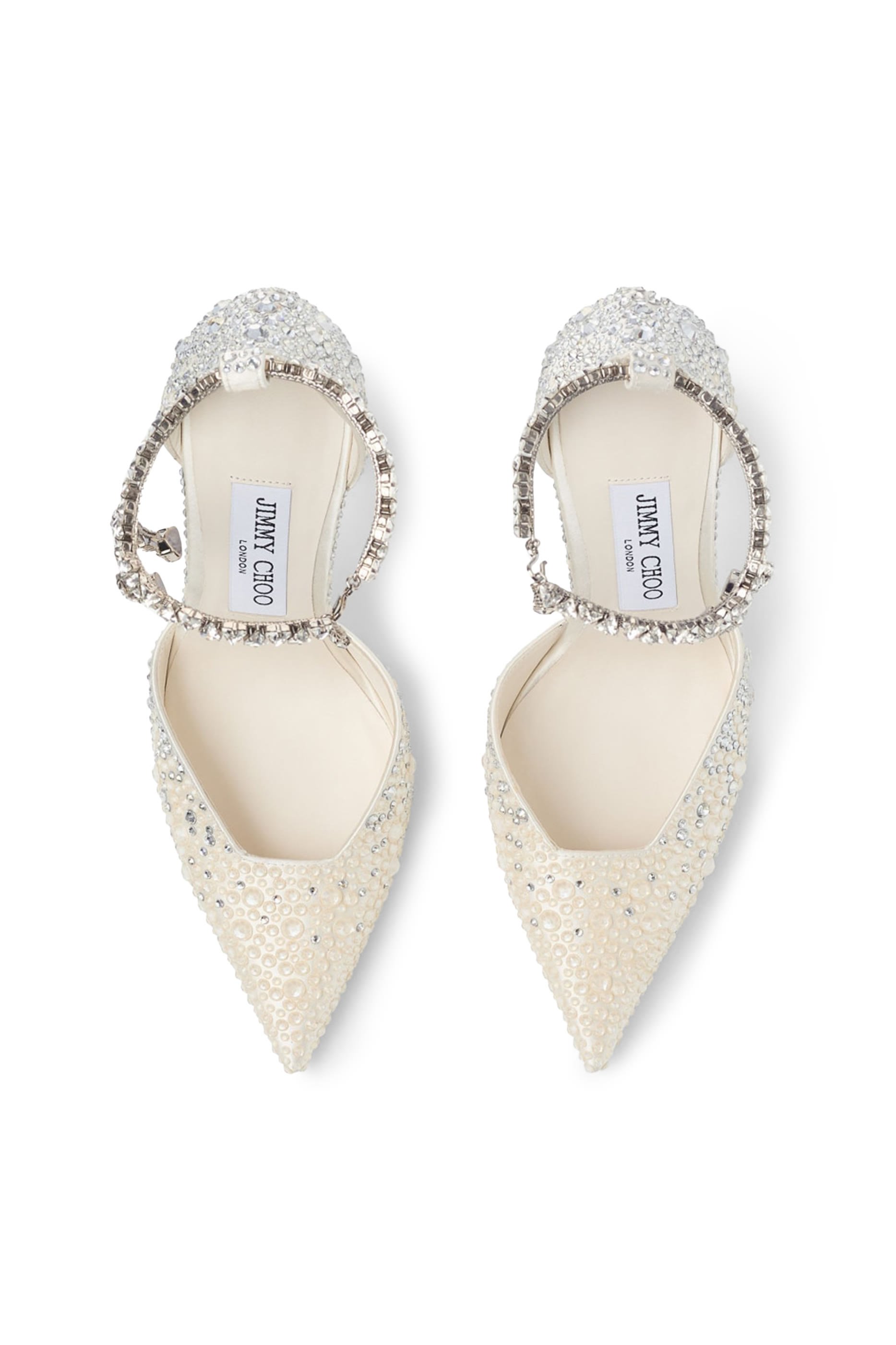 Stevie 100 Satin Crystal Pumps