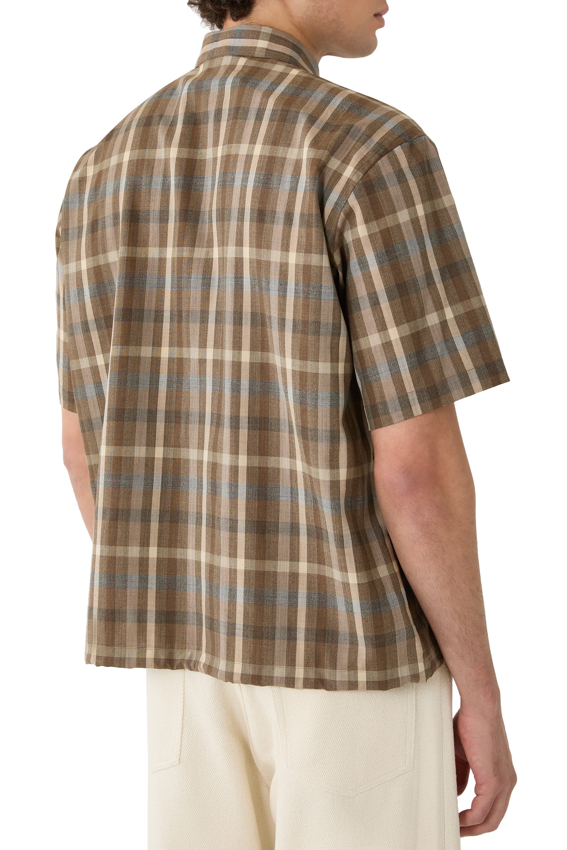 Super Fine Tropical Wool Check Shirt