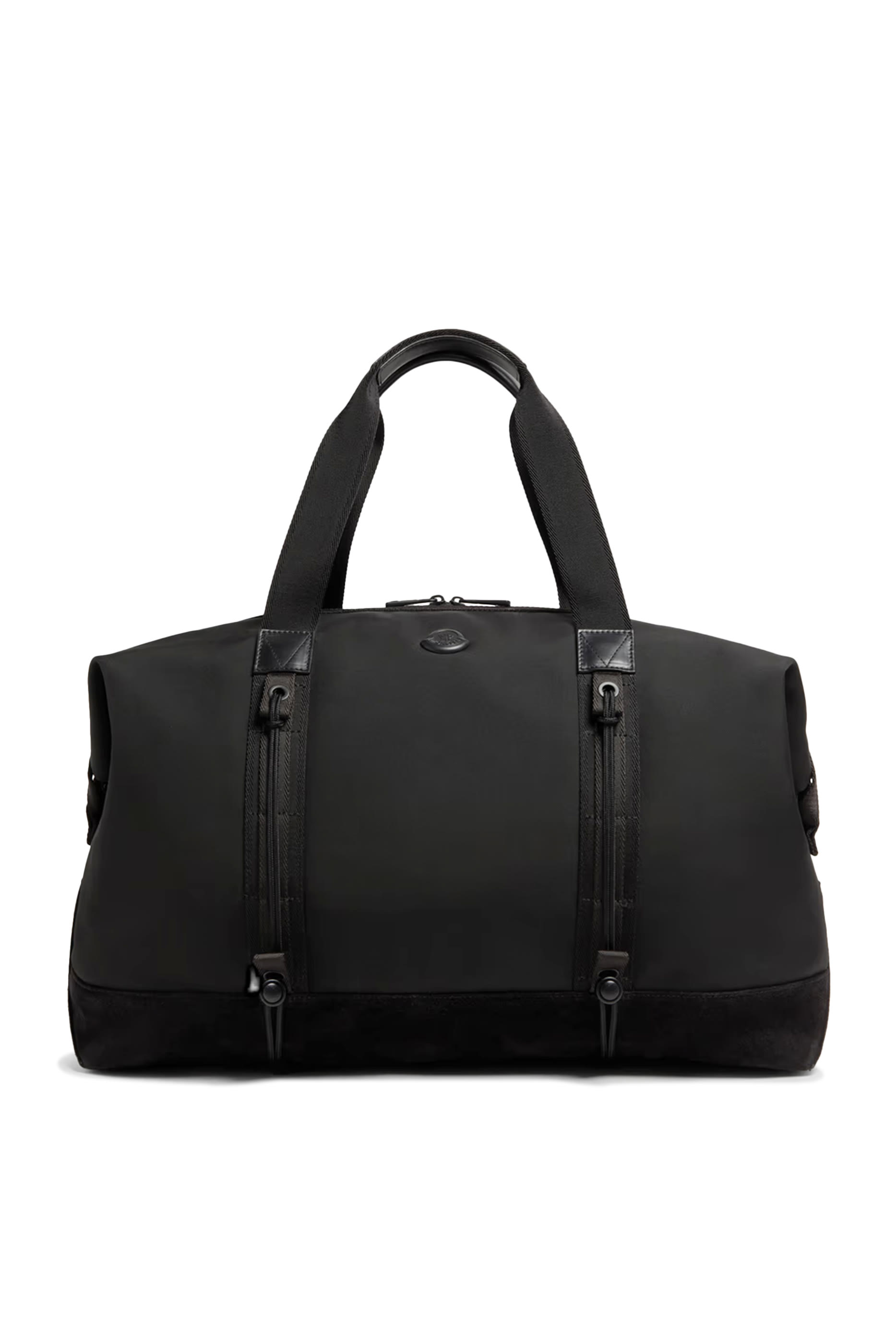 Tech Water-Repellent Leather-Trimmed Duffle Bag