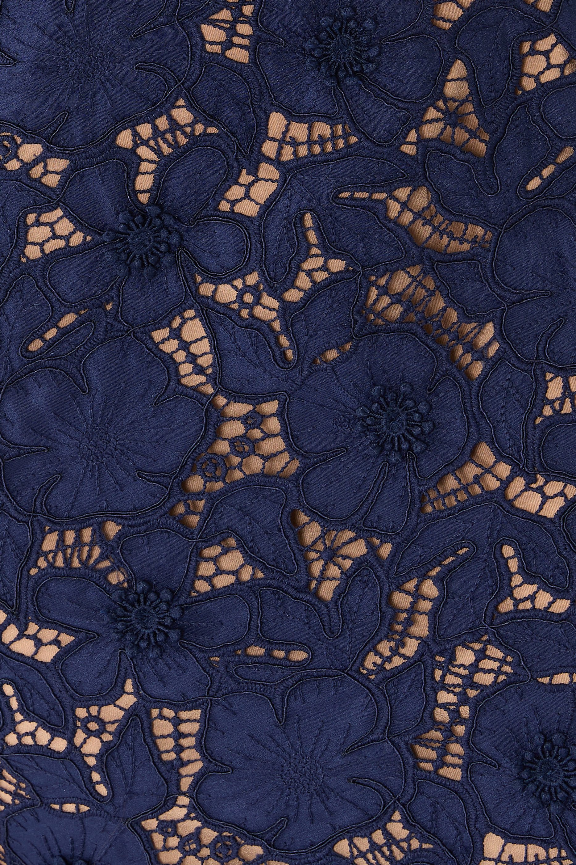 Guipure Lace Midi Dress