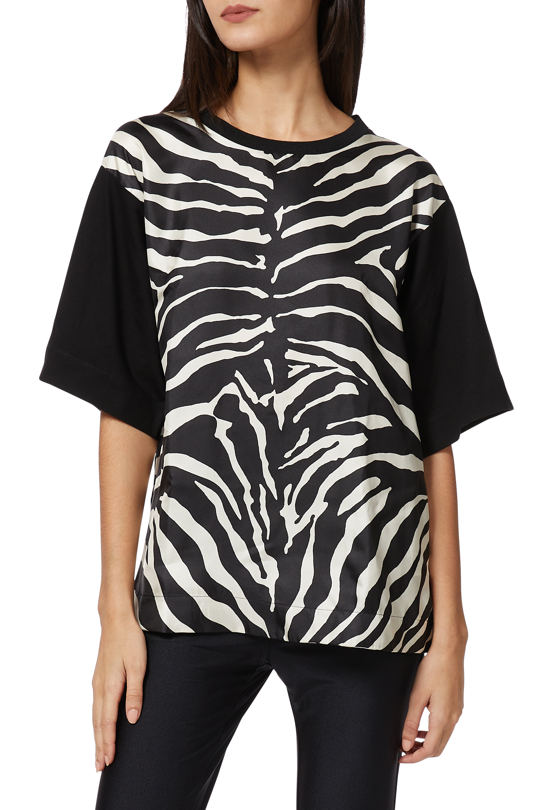 Buy Moncler Zebra Print T-Shirt - Womens for AED 1870.00 Tops ...