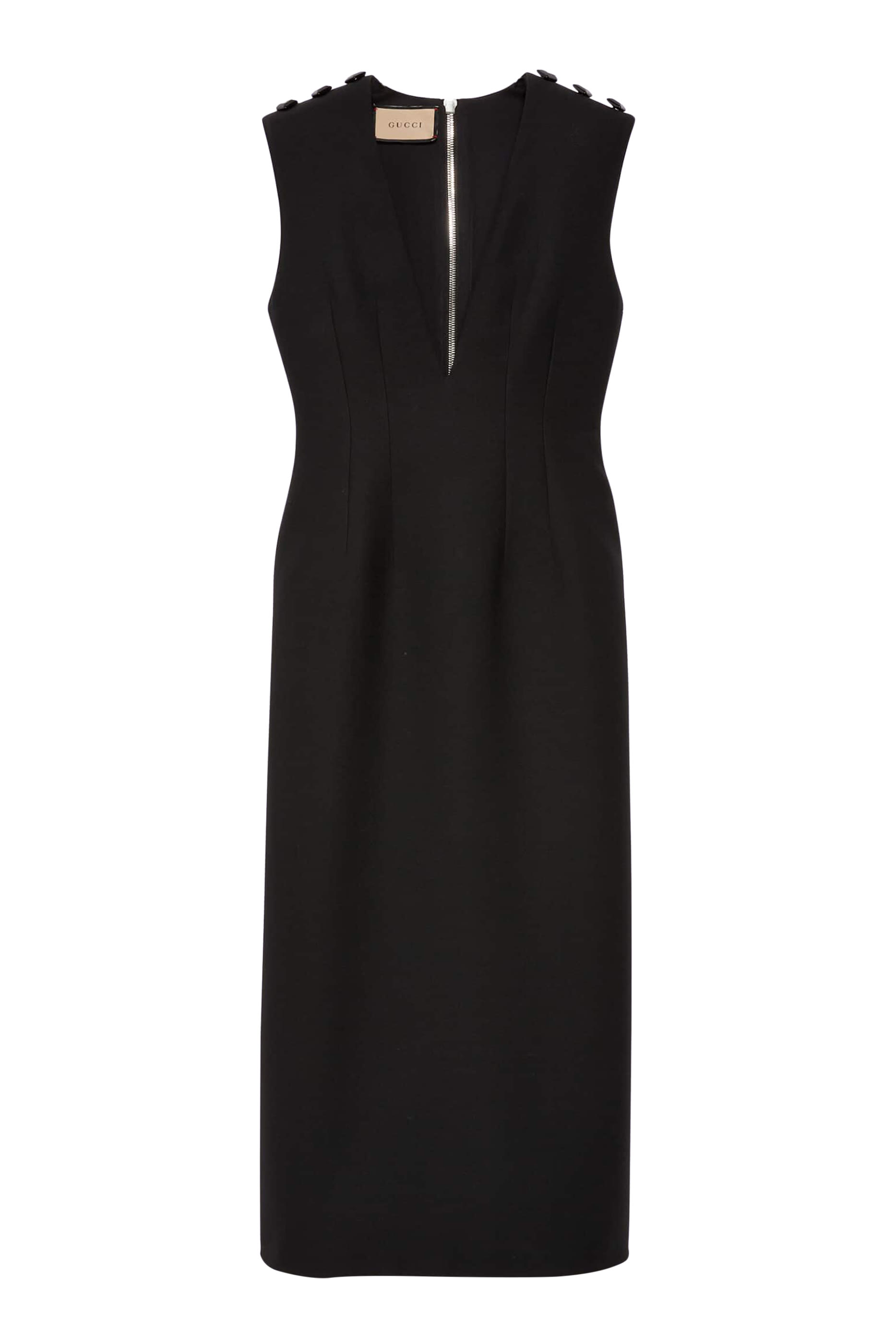 Cr&ecirc;pe Wool Dress