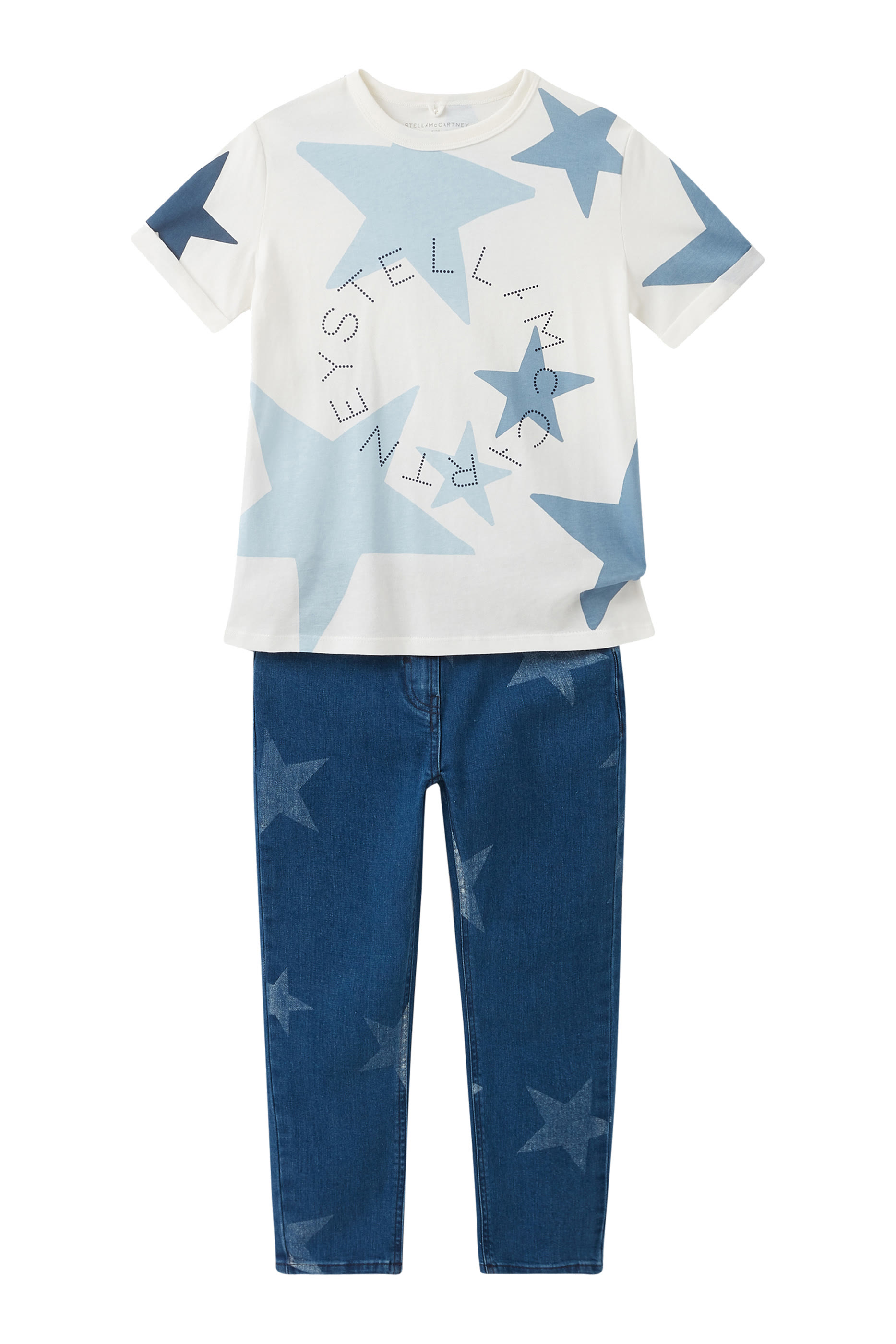 Kids Star Print Skinny Jeans