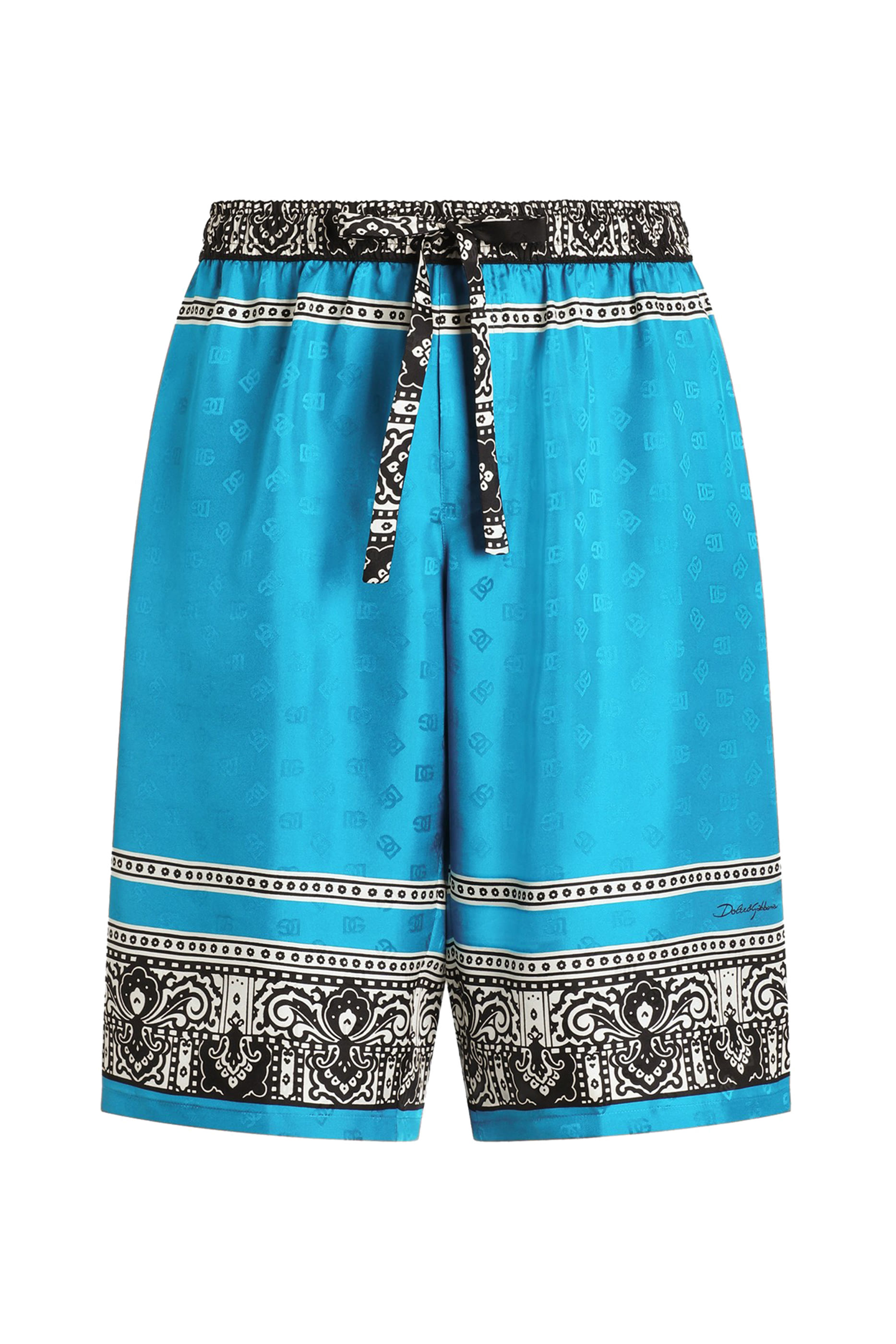 Bandanna-Print Silk Shorts
