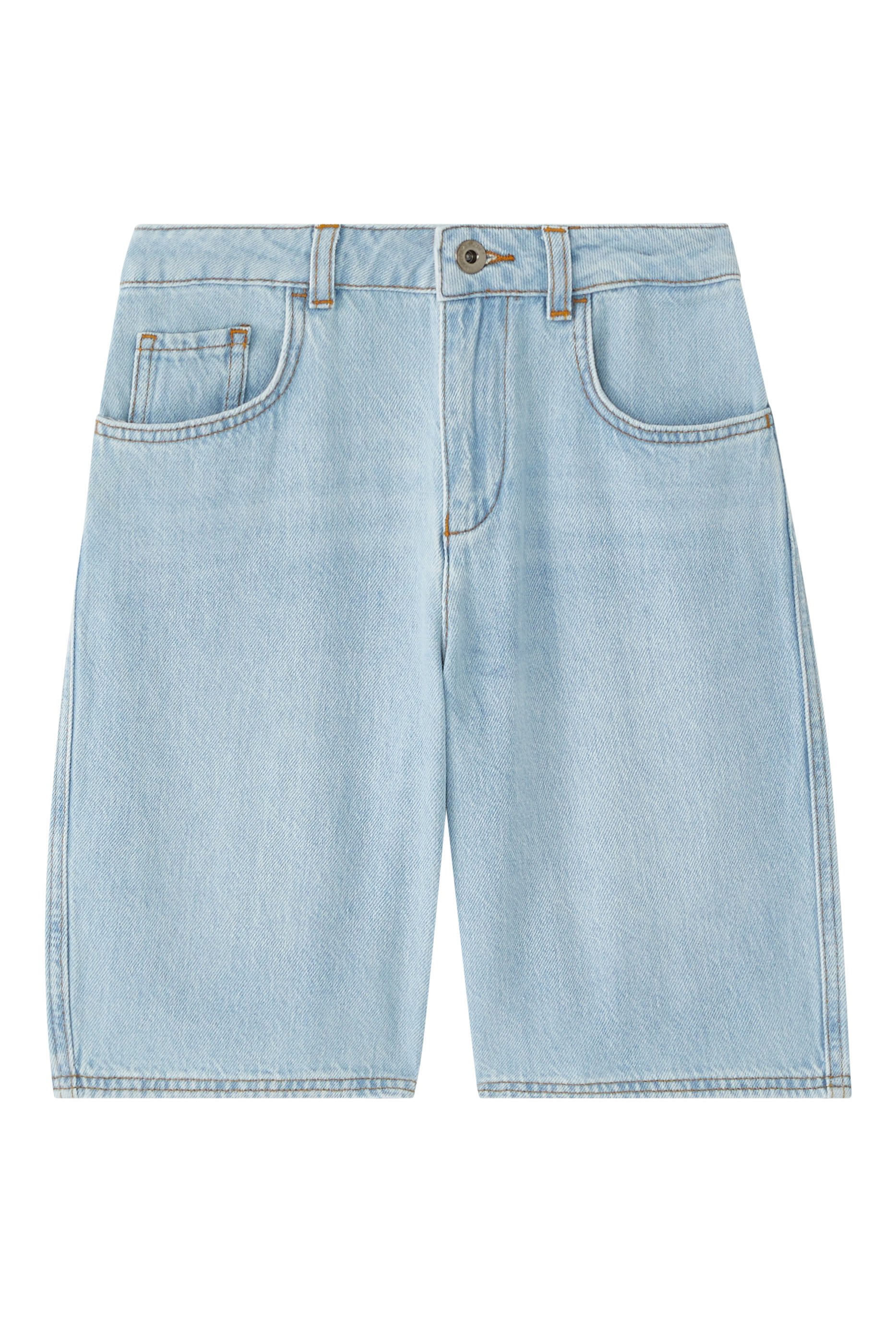 Kids  5 Pockets Denim Bermuda Shorts