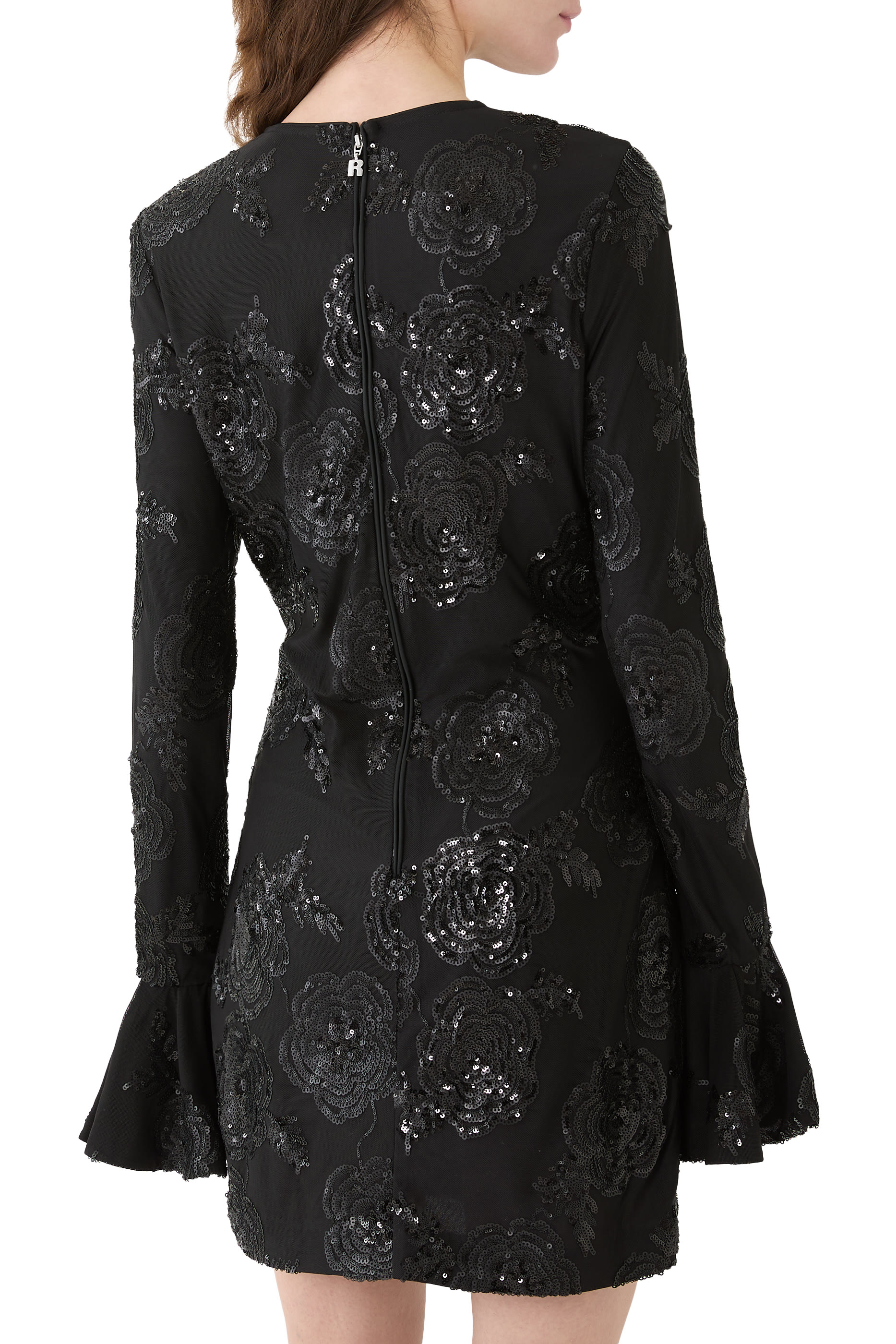 Sequins Long Sleeves Mini Dress