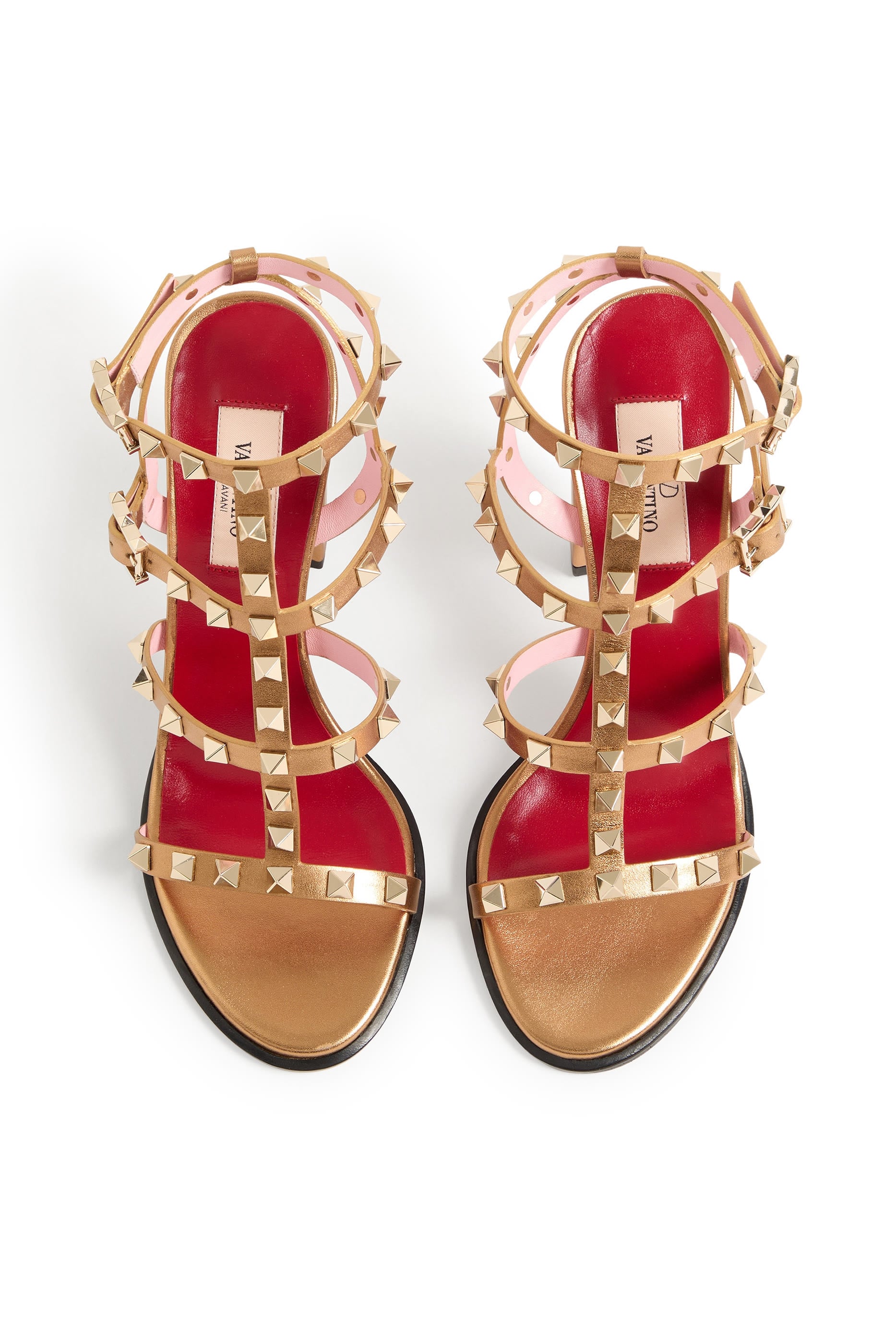 Rockstud 90 Laminated Calfskin Sandals