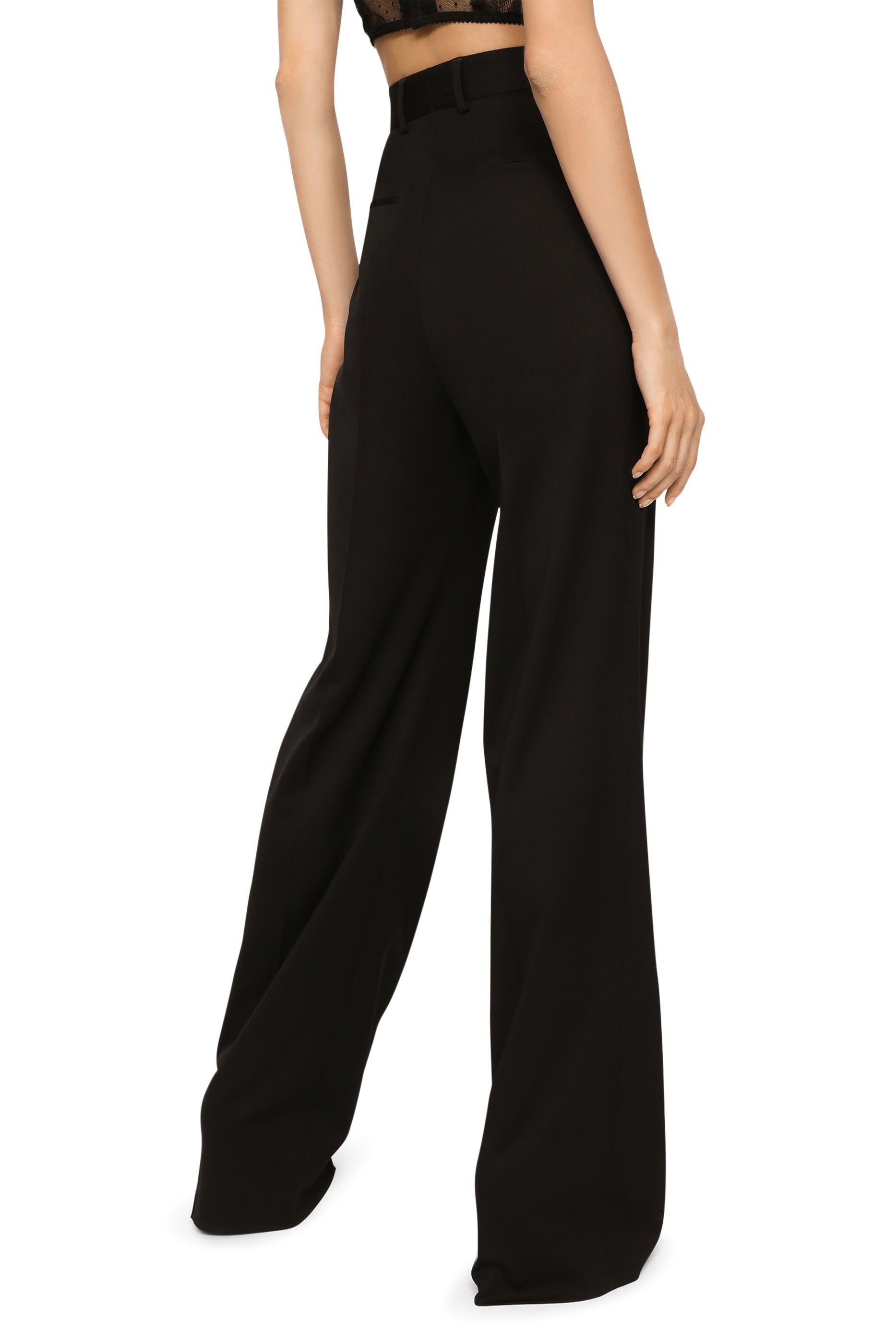 Gabardine Palazzo Pants