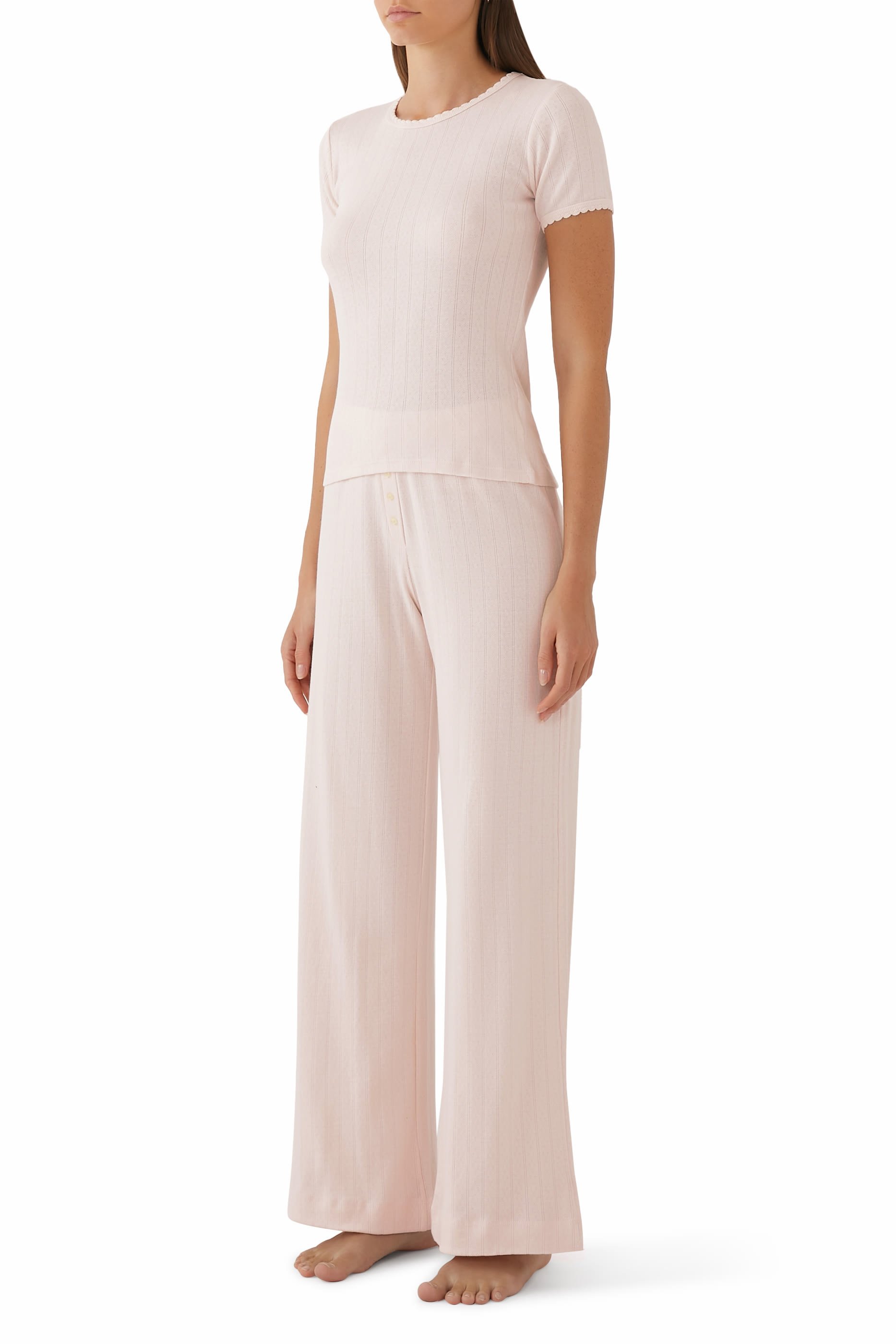 Pointelle Slim Fit T-Shirt