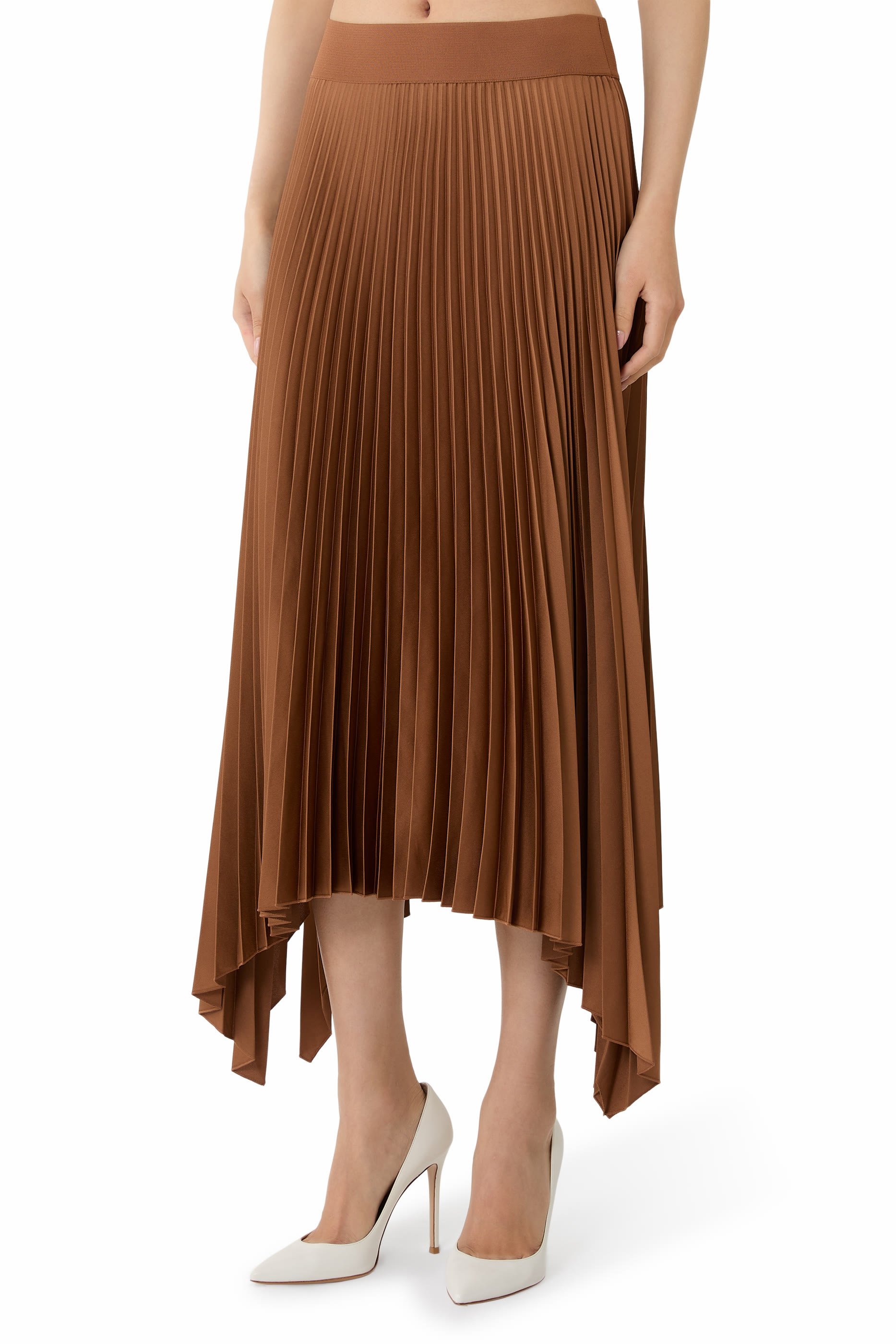 Ade Knit Weave Pliss&eacute; Skirt 