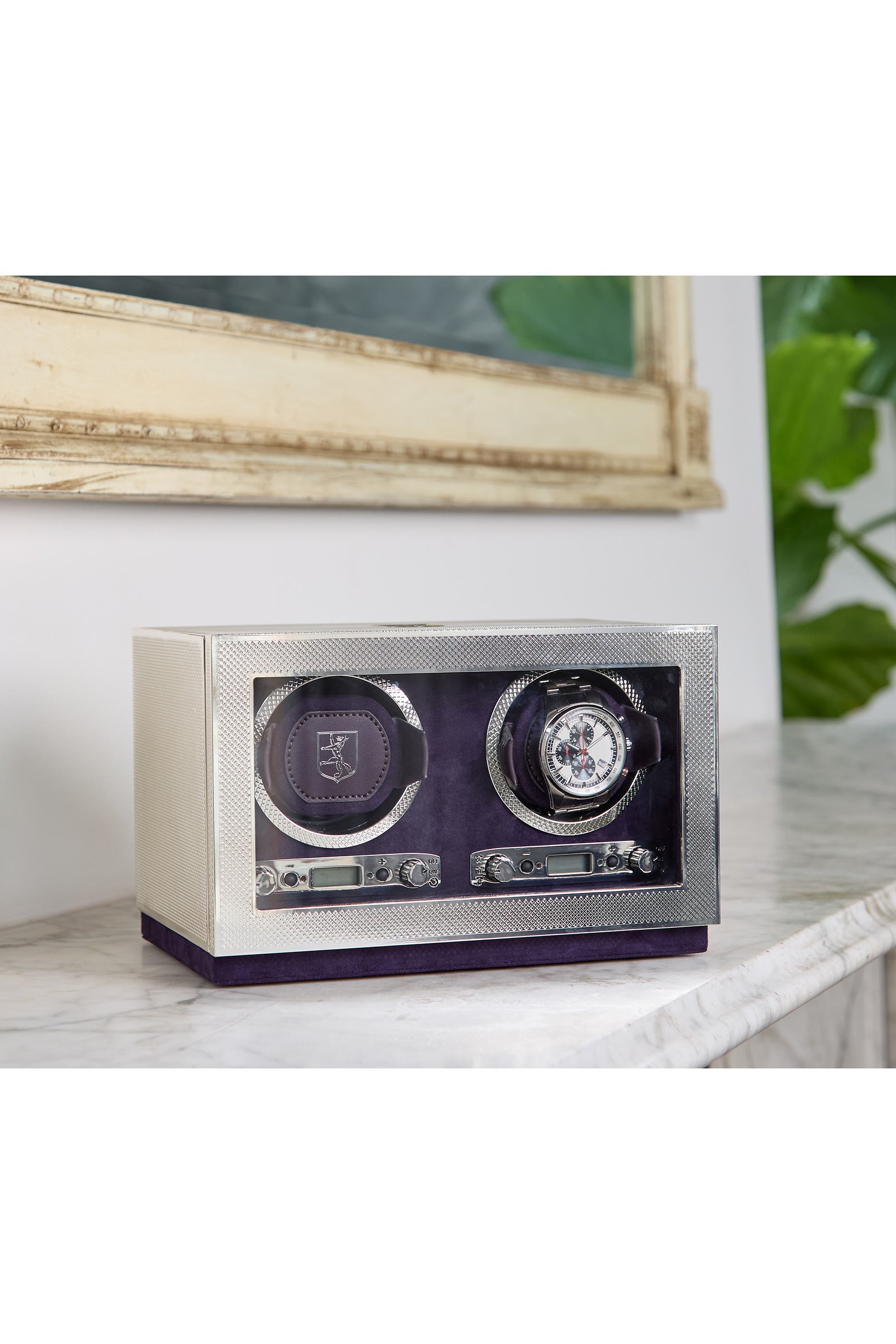 Silver Double Watch Winder 