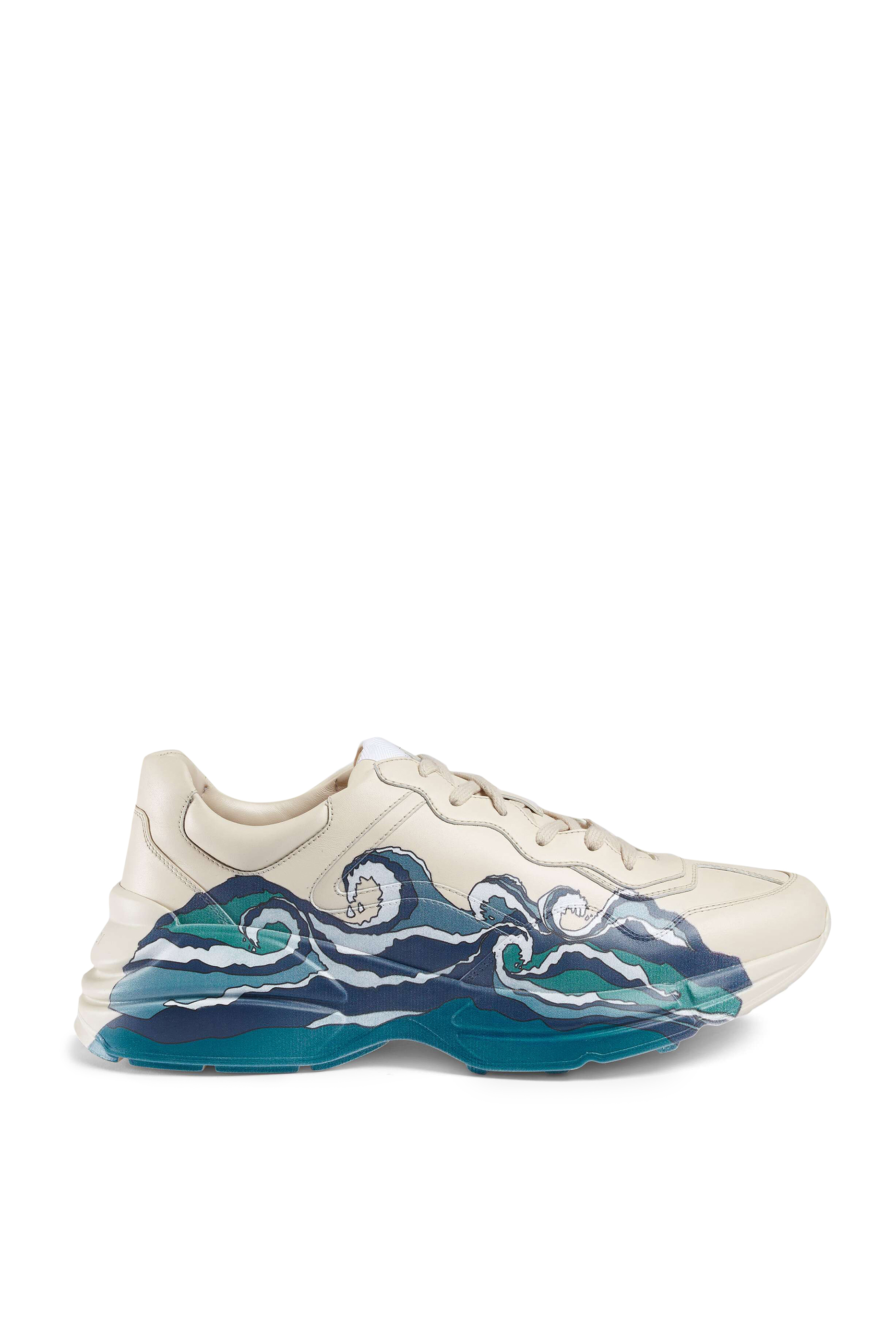 Rhyton Wave Print Sneakers