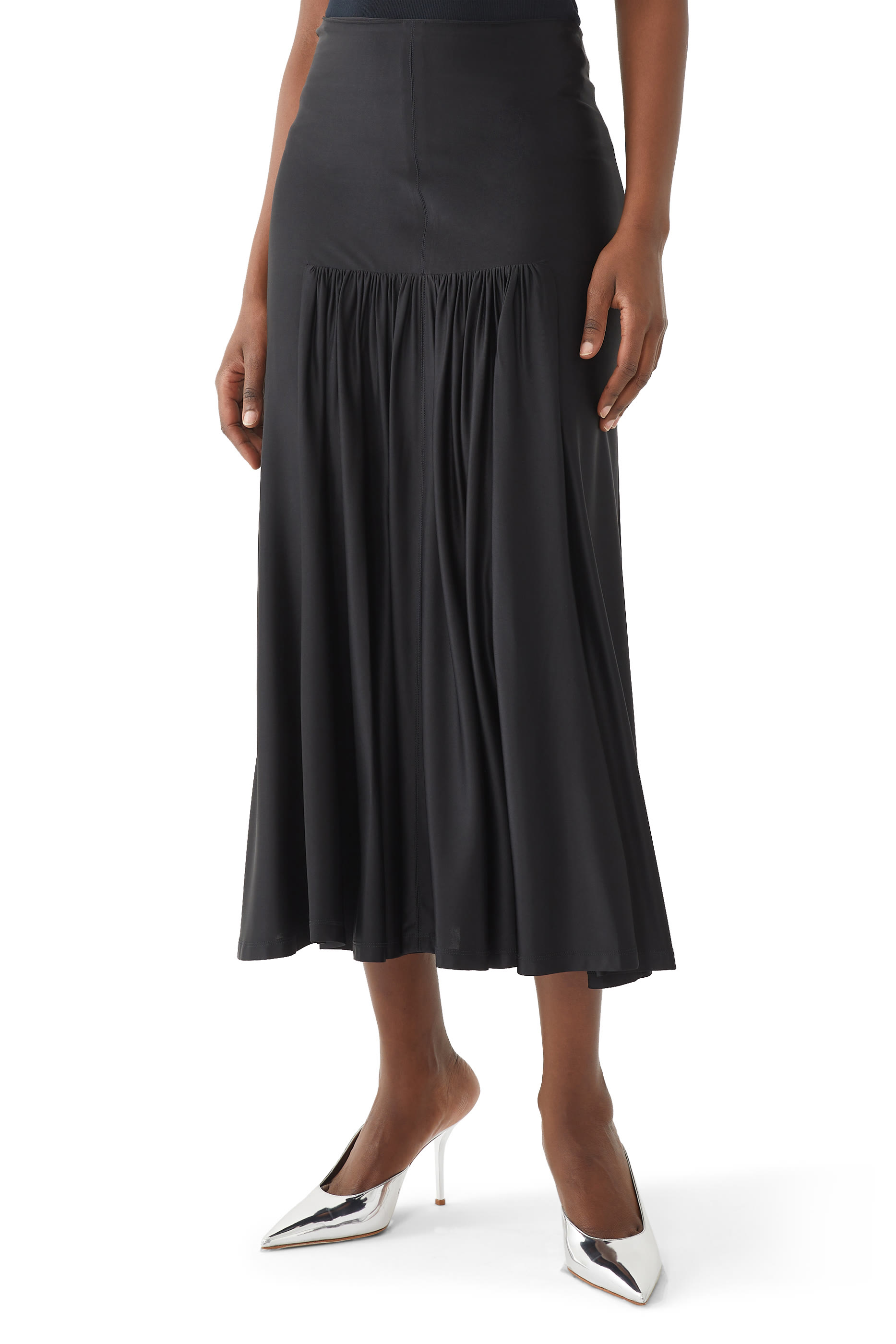 Jersey Draped Skirt