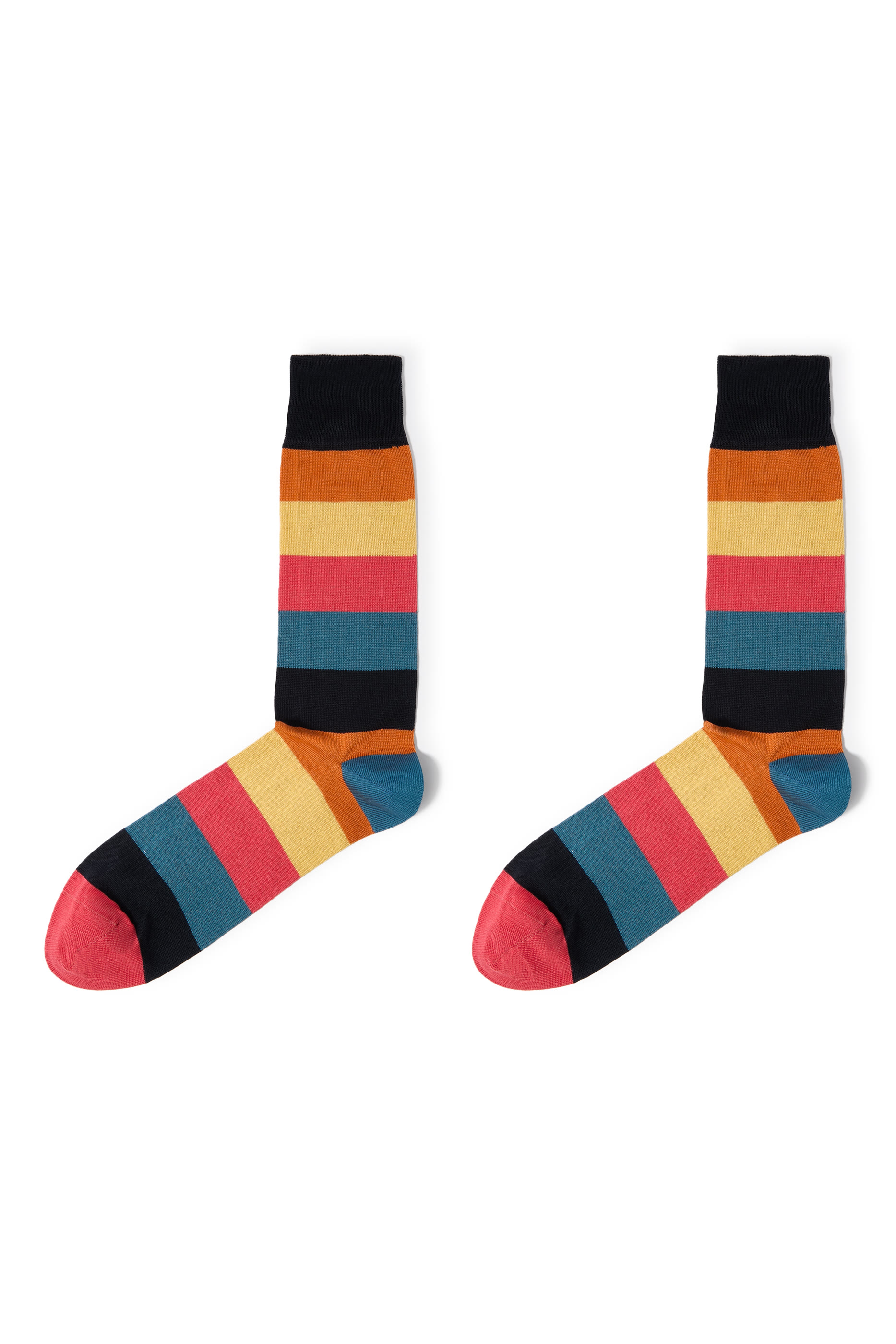 Stripe Cotton Blend Socks