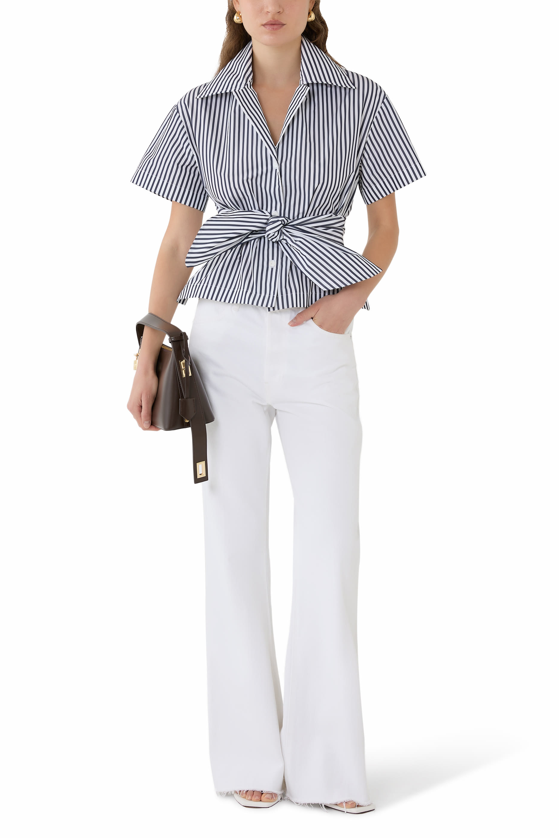  Recycled Faille Knotted Shirt 