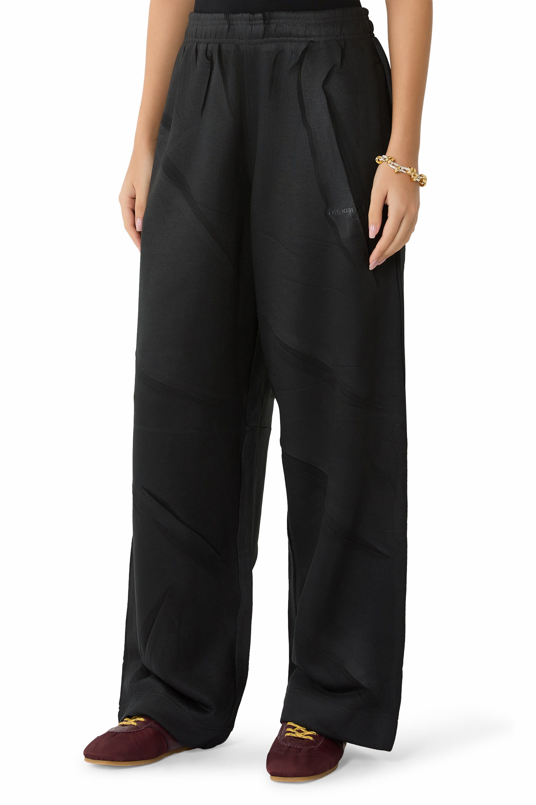 Creased Terry Oversized Sweatpants