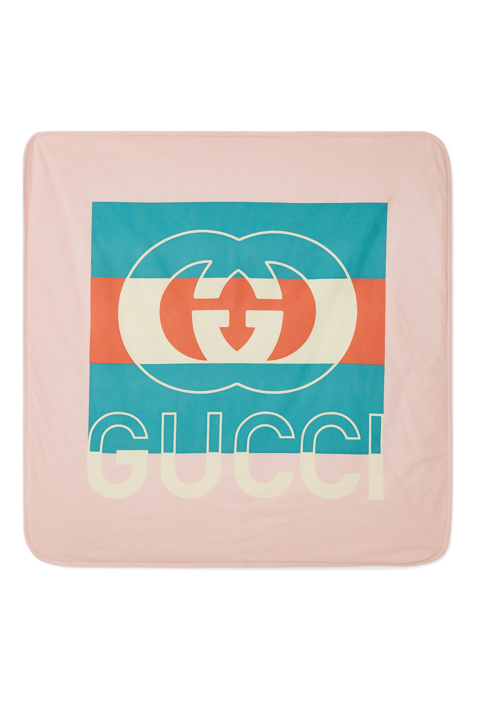 Kids Interlocking GG Cotton Jersey Blanket