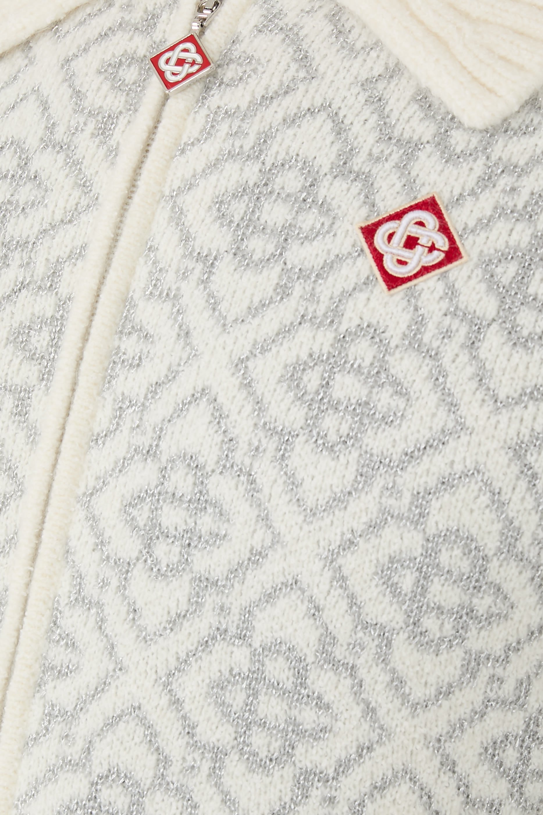 Monogram Zip-Up Sweater 