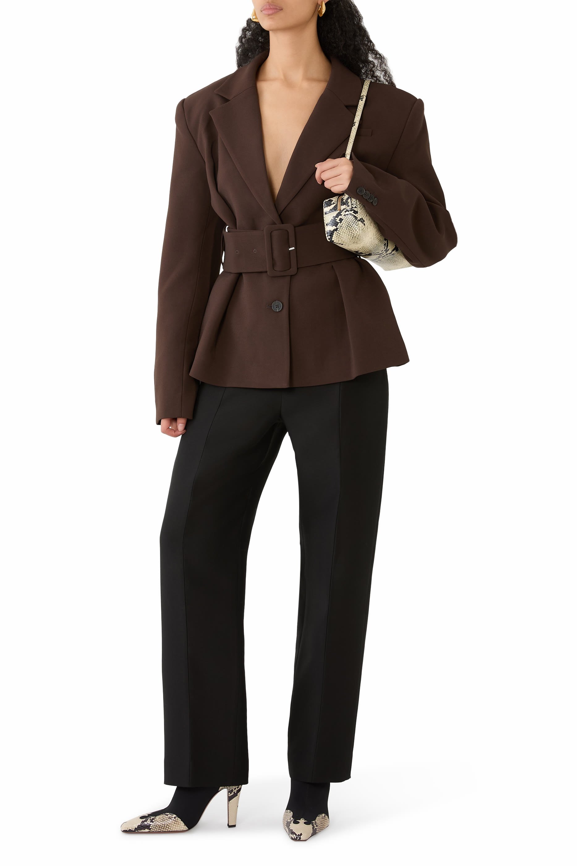 Suiting Belted Blazer