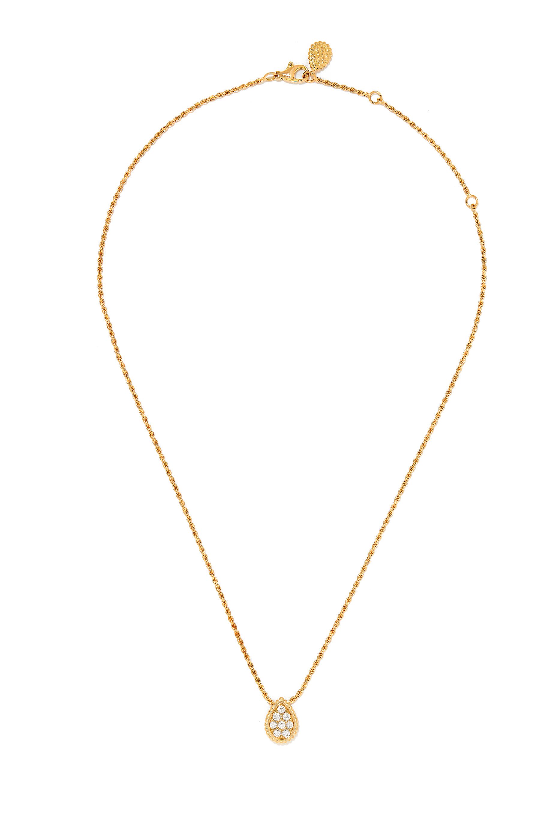 Serpent Boh&egrave;me S Motif Pendant, Paved with Diamonds