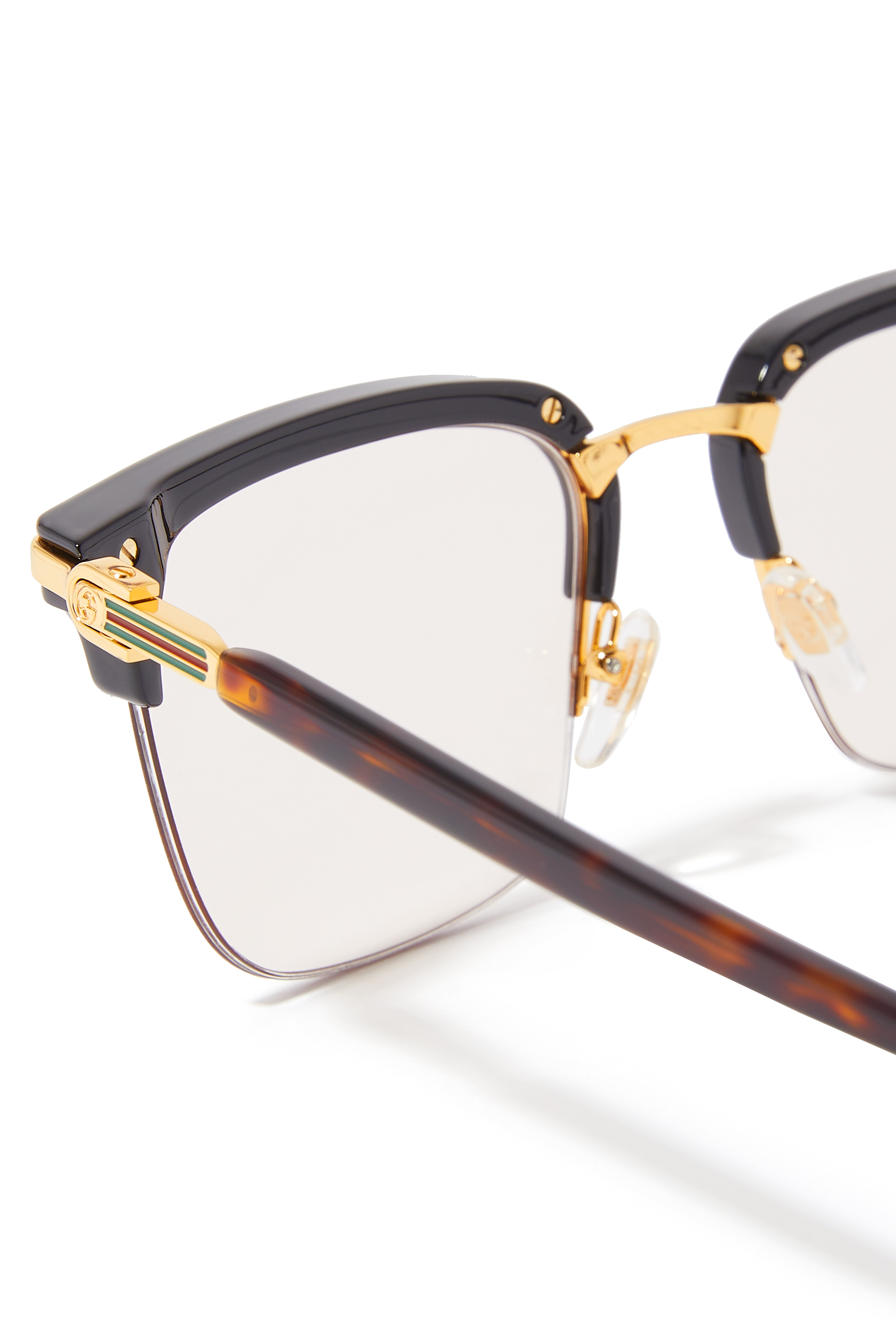 Rectangular Metal Sunglasses