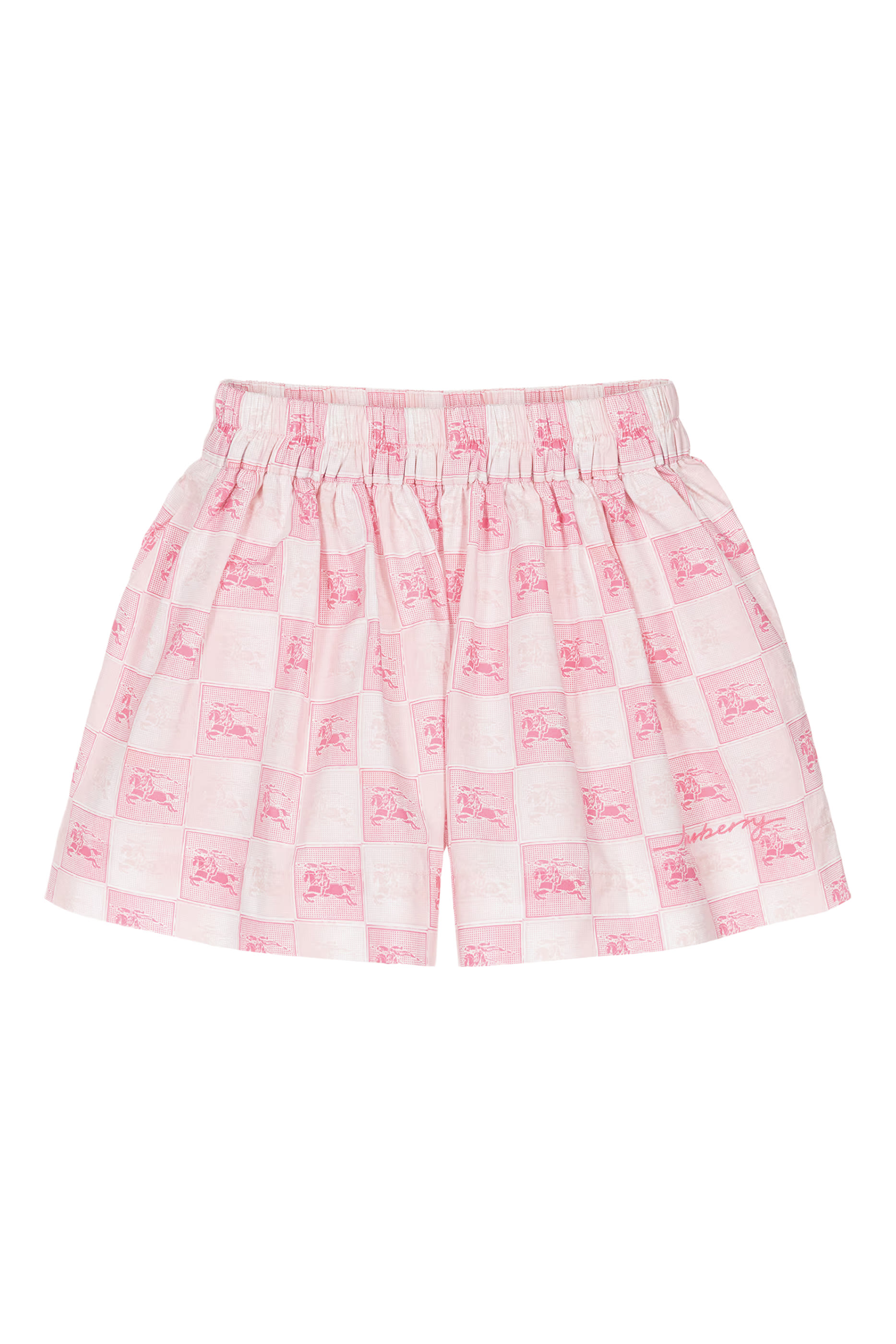 Kids EKD Checkerboard Cotton Shorts