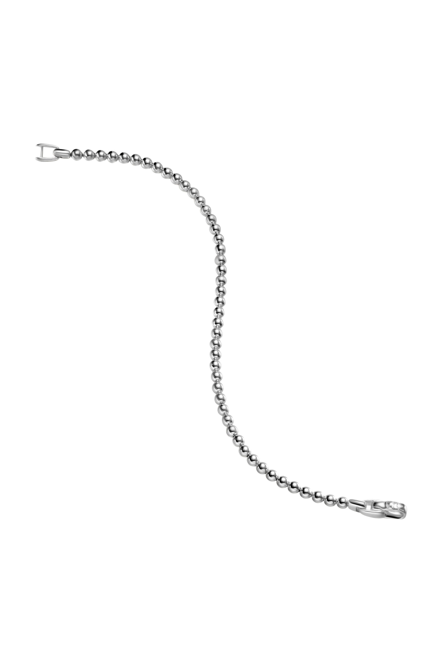 Spiritual Beads Metal Bead Bracelet, Sterling Silver