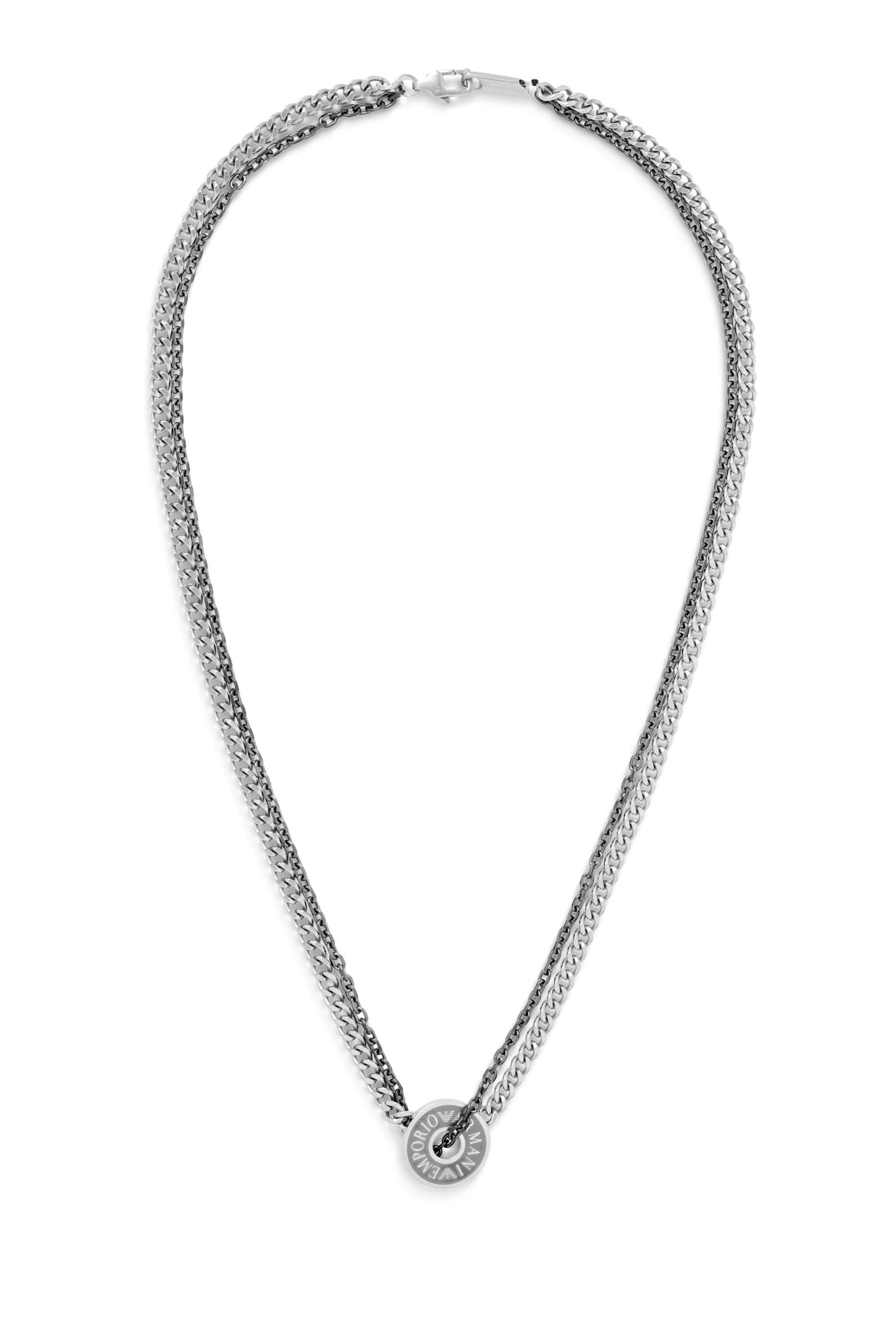 Double-Chain Logo Necklace