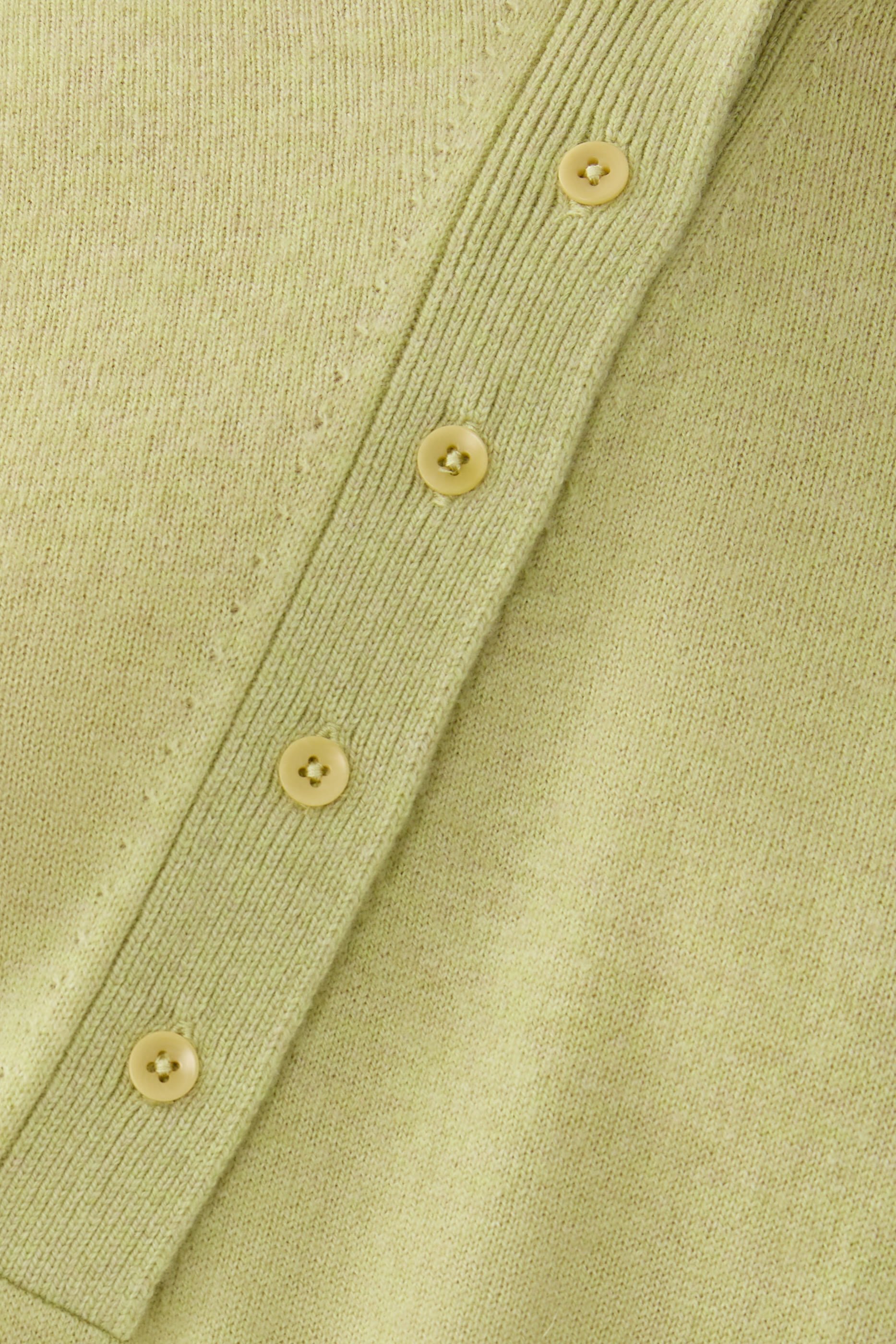 Washable Cashmere Easy Polo Crop Sweater