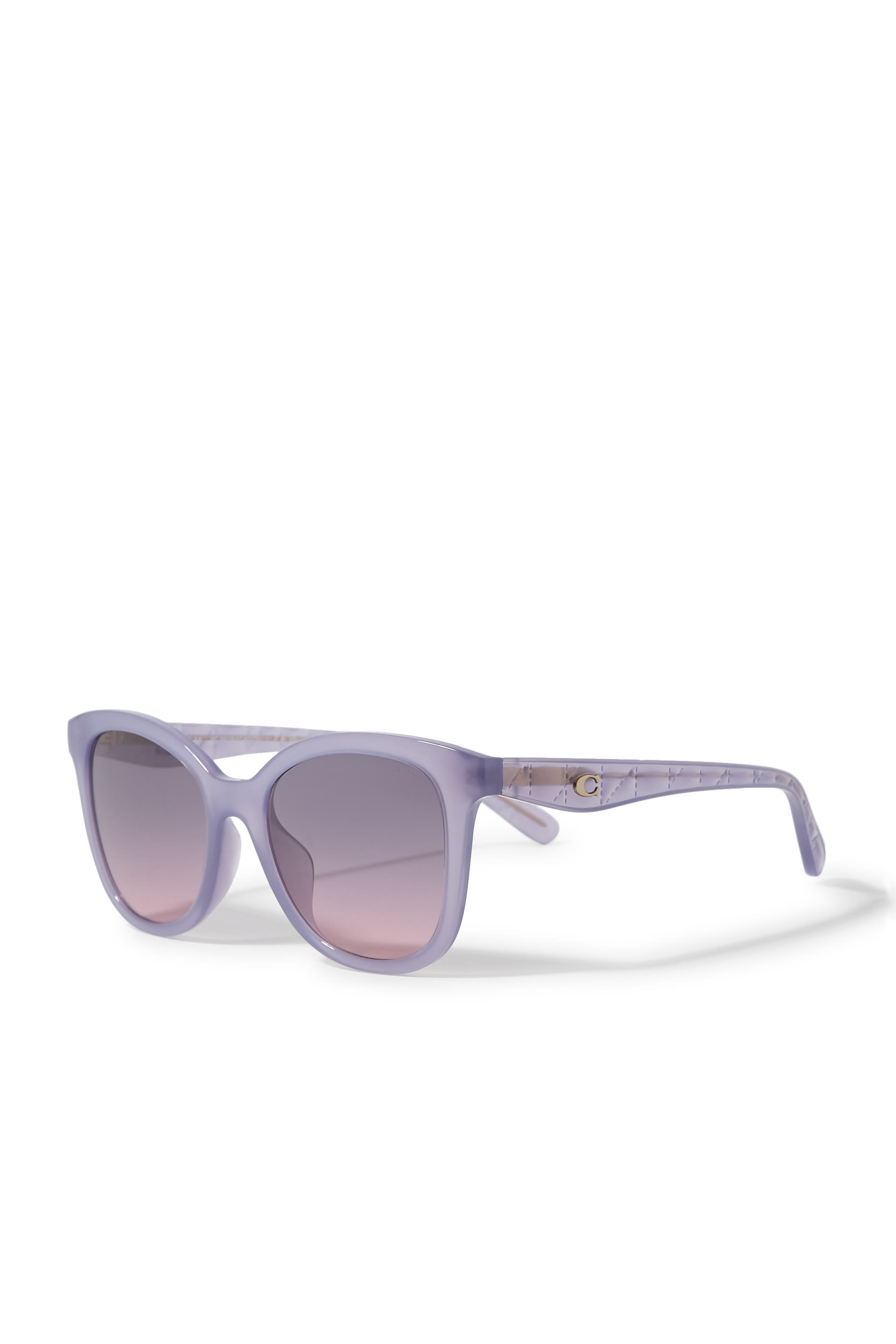 Quilted Tabby Round Sunglasses