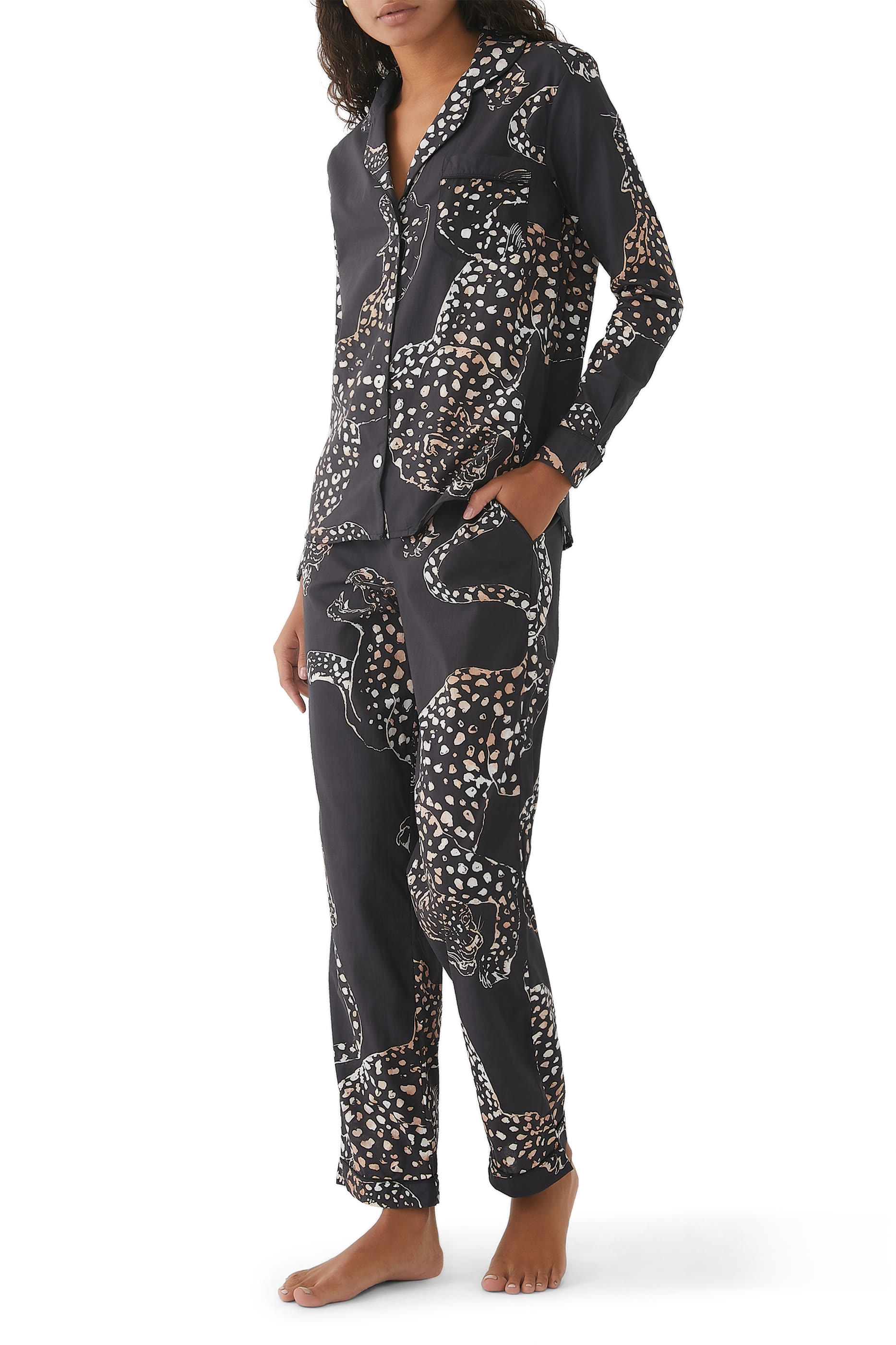Jaguar Print Pajama Set