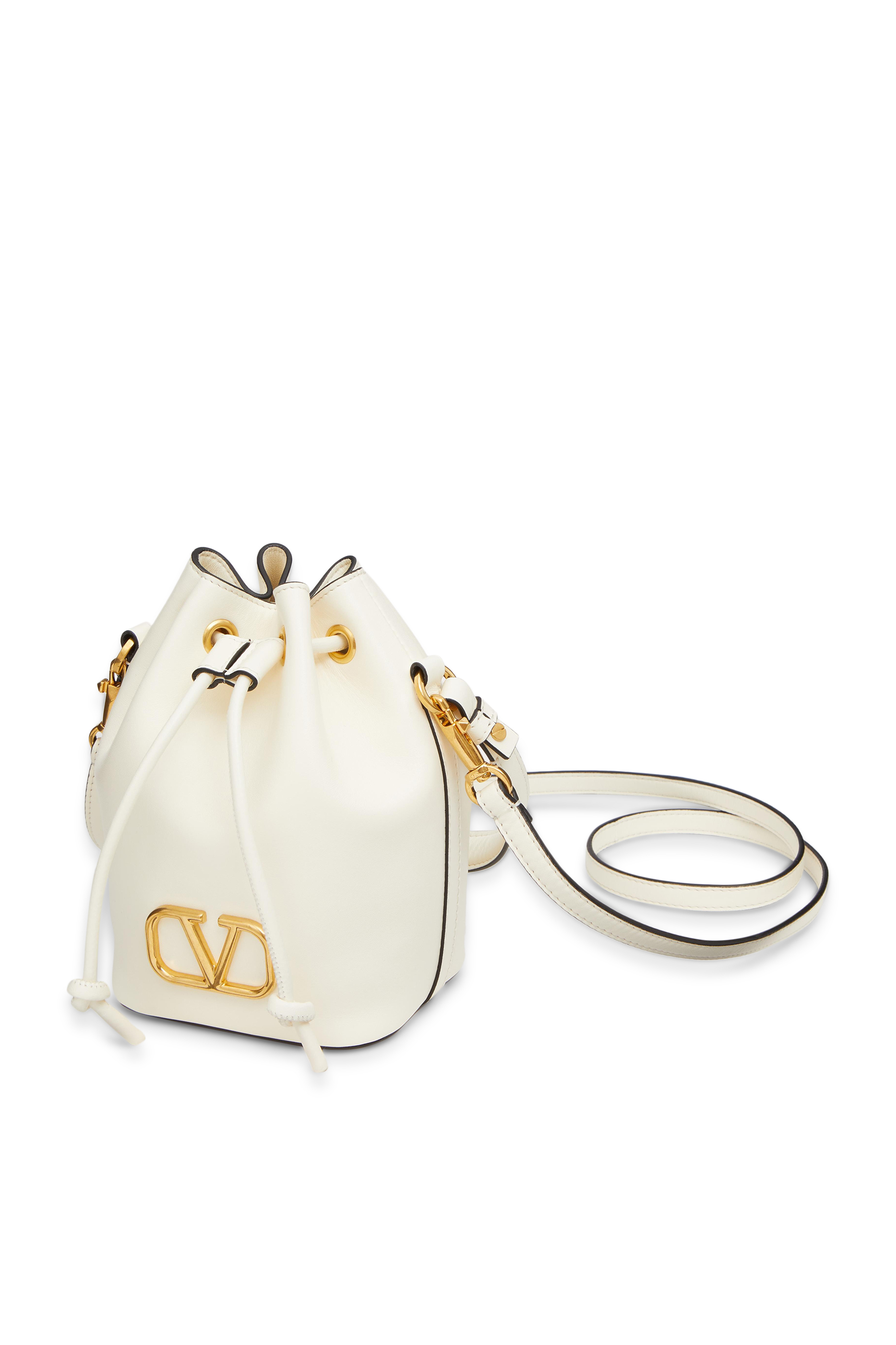 VLogo Mini Canvas Bucket Bag