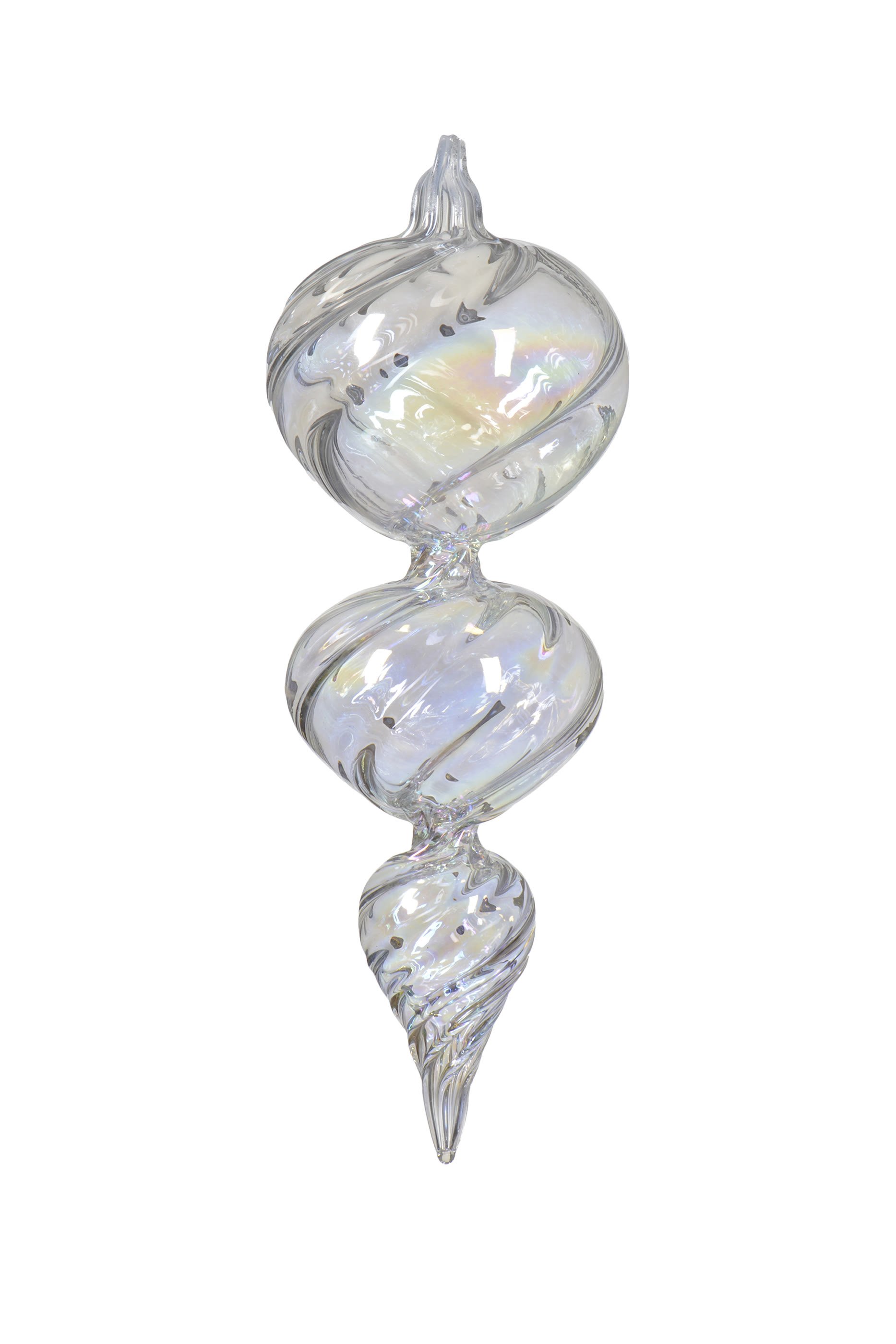 Glass Swirl Ornament