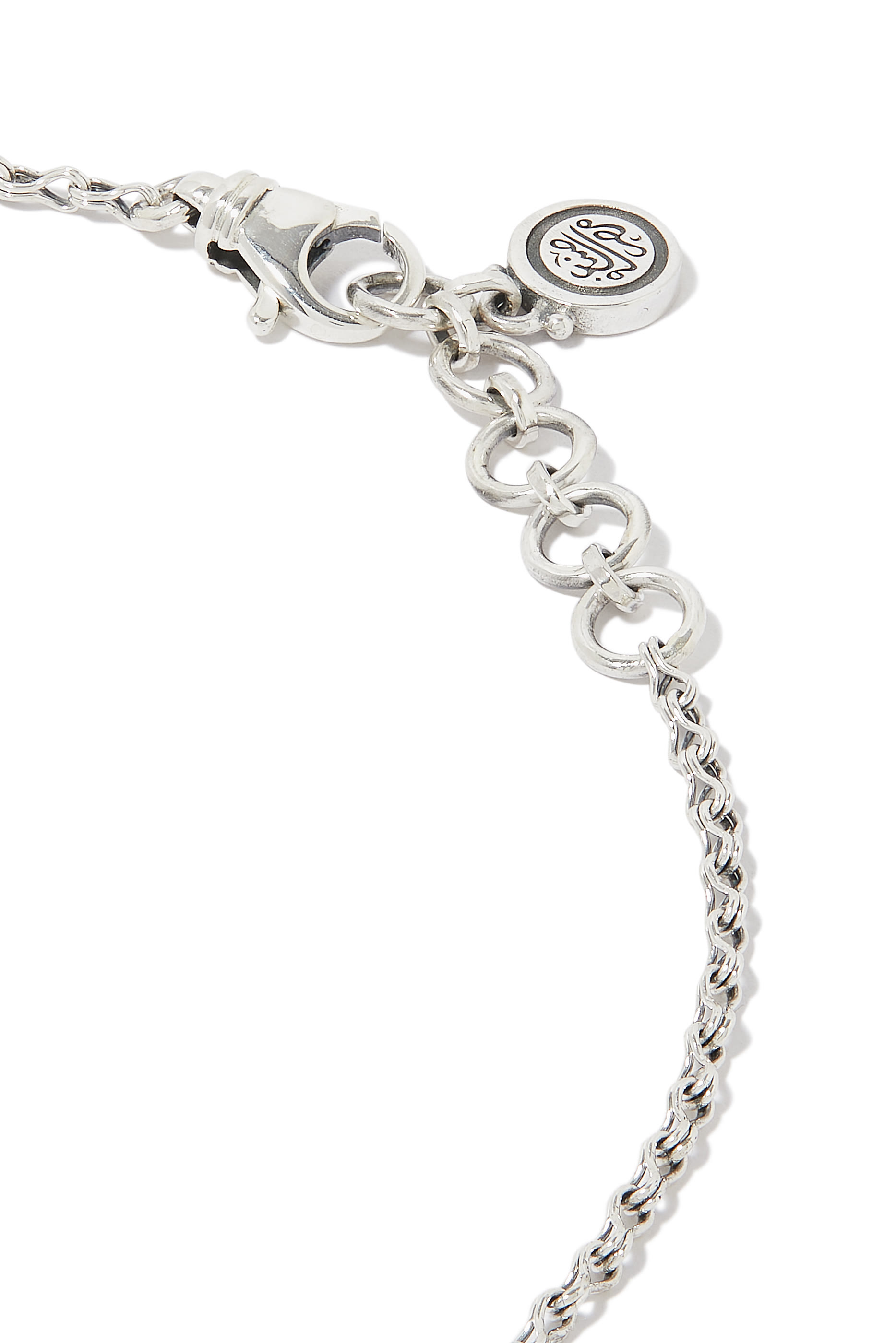 Chain of Happiness Necklace, 18k Gold with Sterling Silver & Amethyst