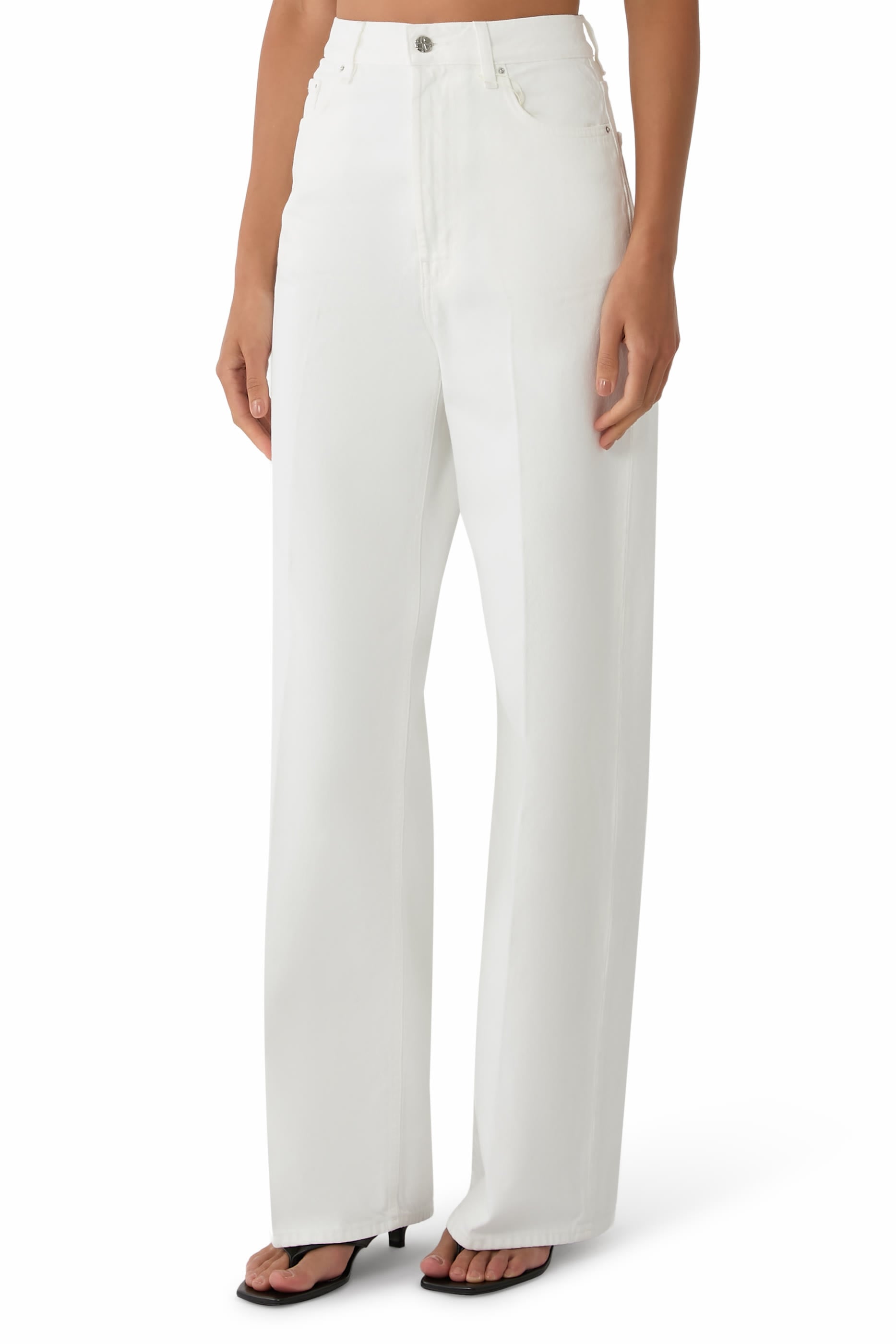 Wide Leg Denim Jeans 