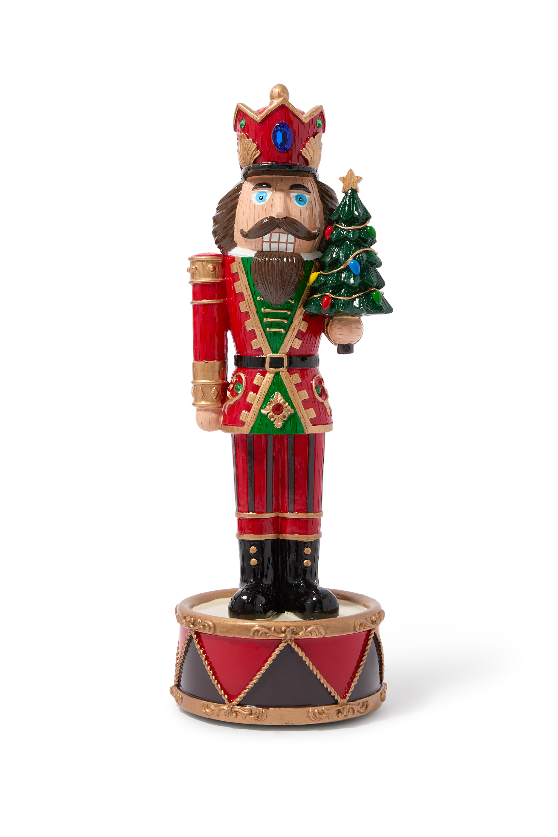 Musical Nutcracker with Tree on Drum