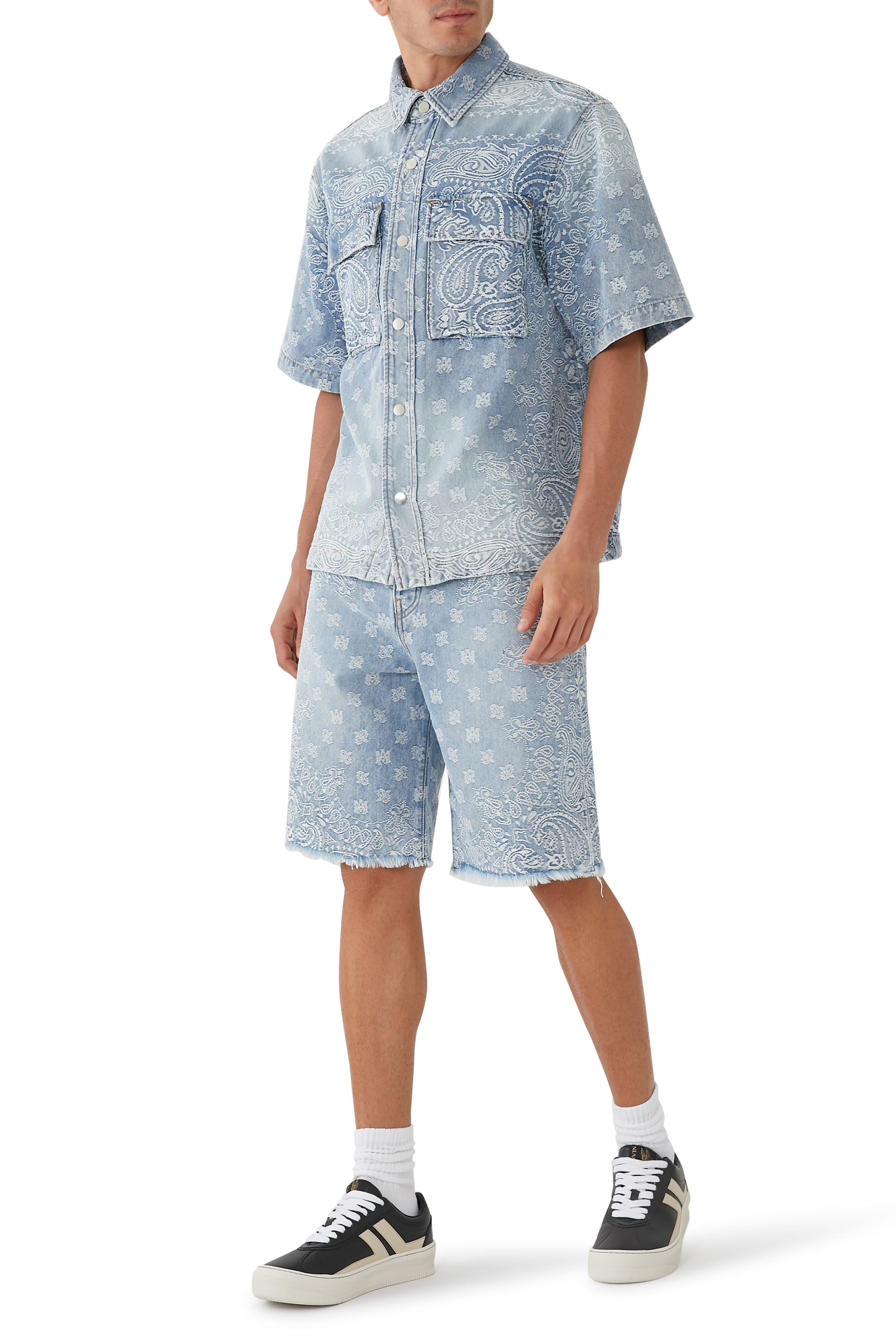 Bandana Jacquard Skater Shorts