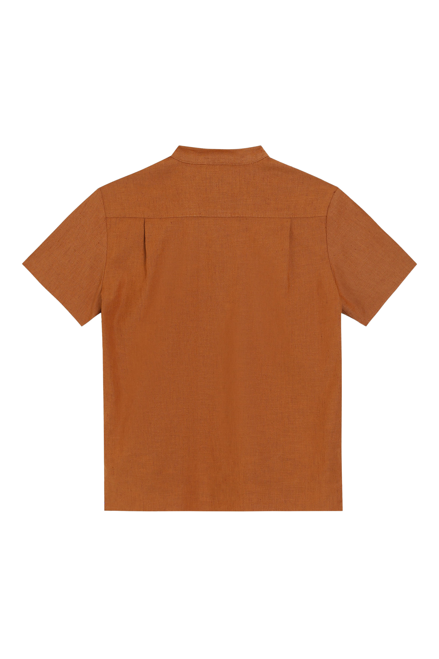 Kids Logo Cotton & Linen Canvas Shirt