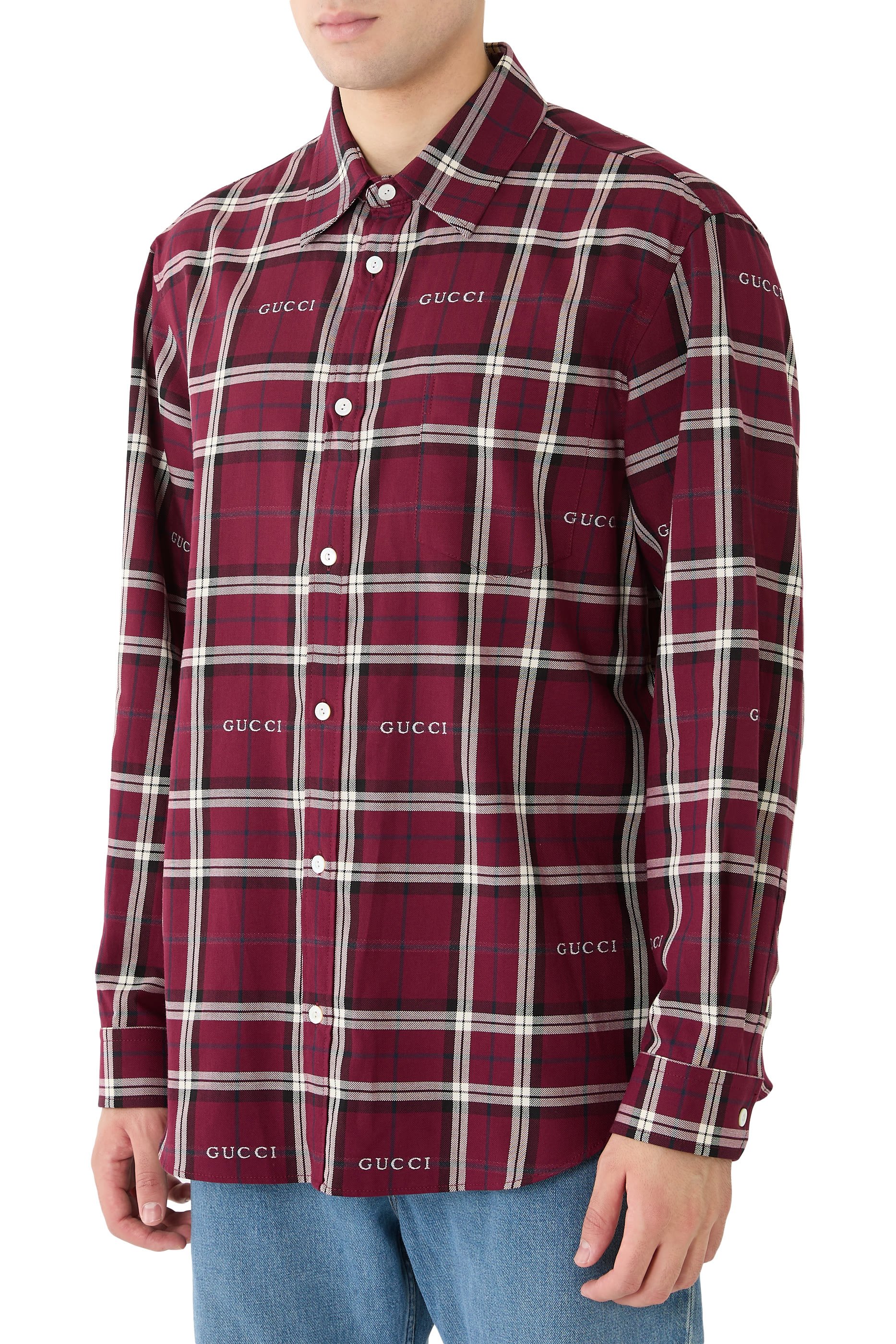 Tartan Cotton Jacquard Shirt