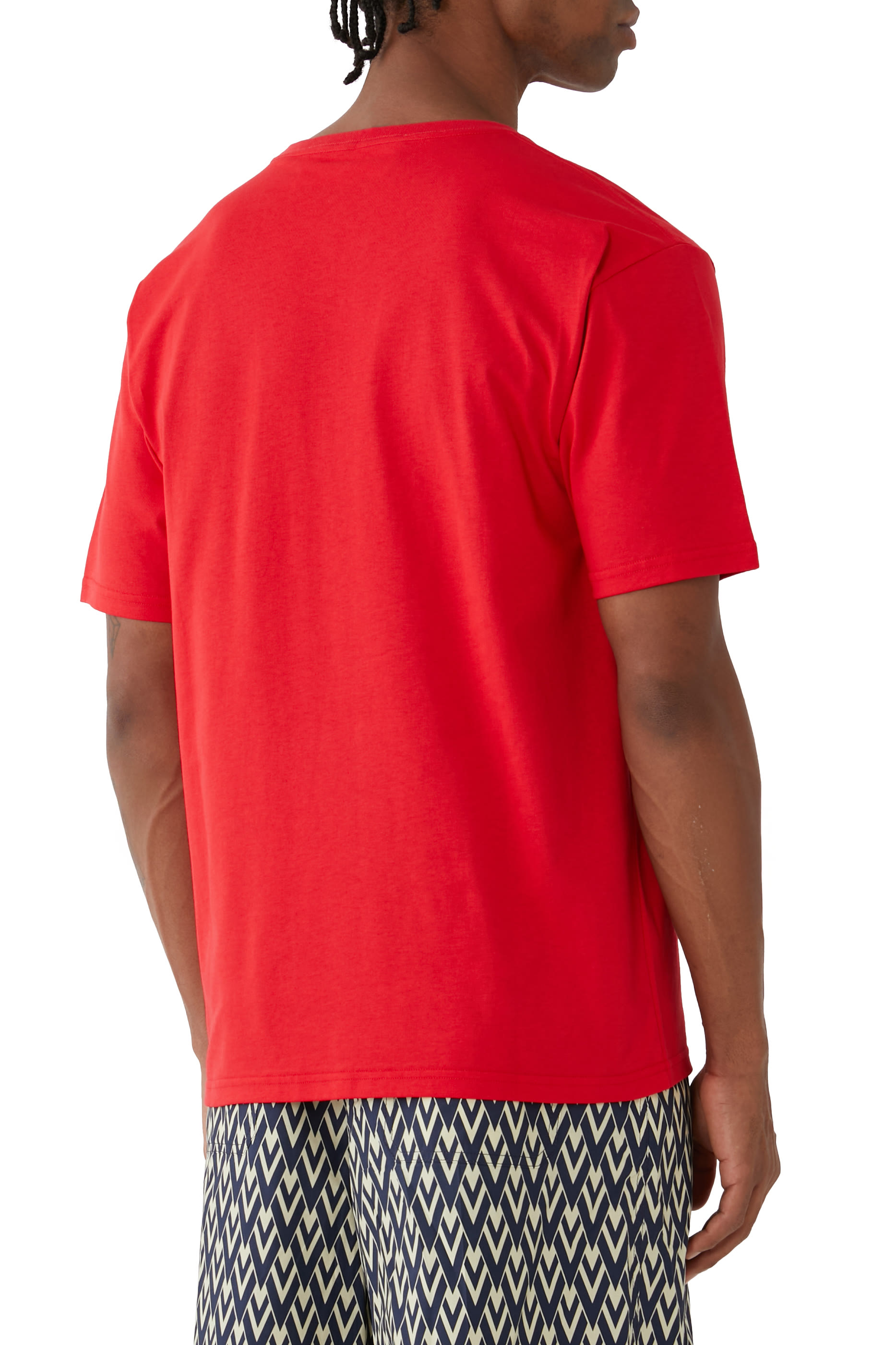 Chez Valentino Print Cotton T-Shirt