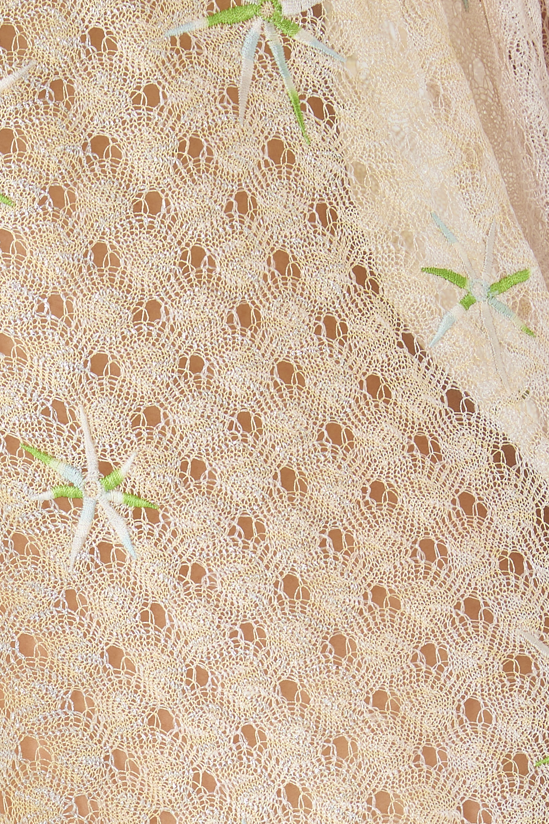 Spiderweb Motif and Embroidery Short Cover-Up