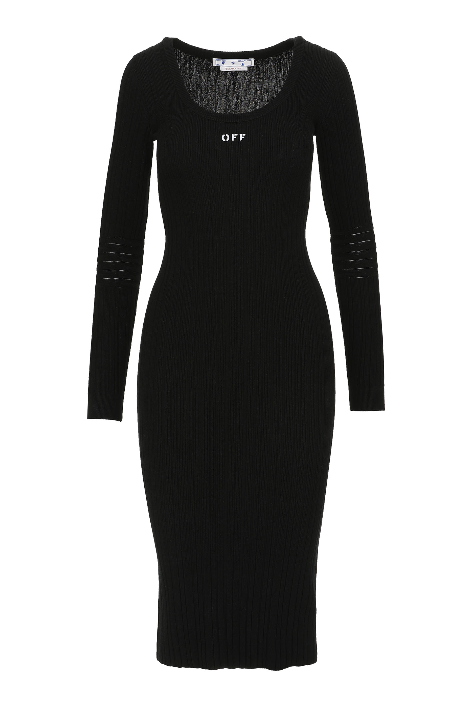 OFF Stamp Ribbed Dress
