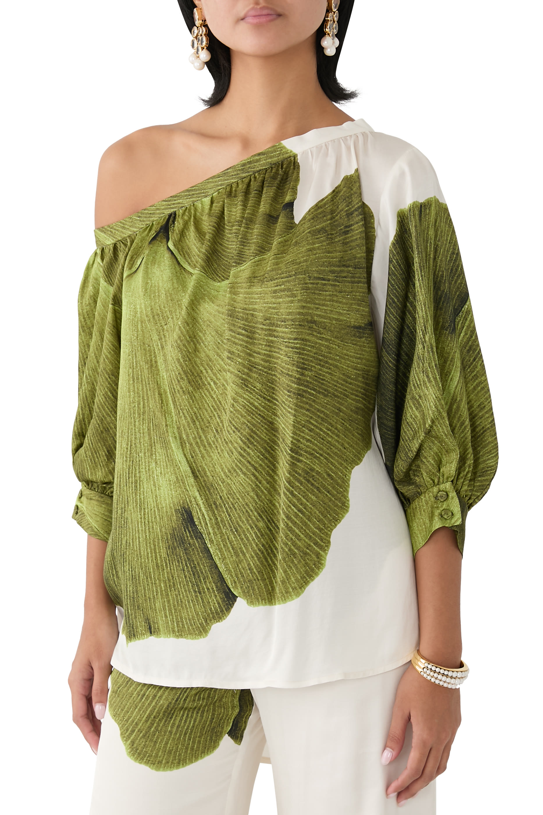 Se Siente Asymmetric One Shoulder Top