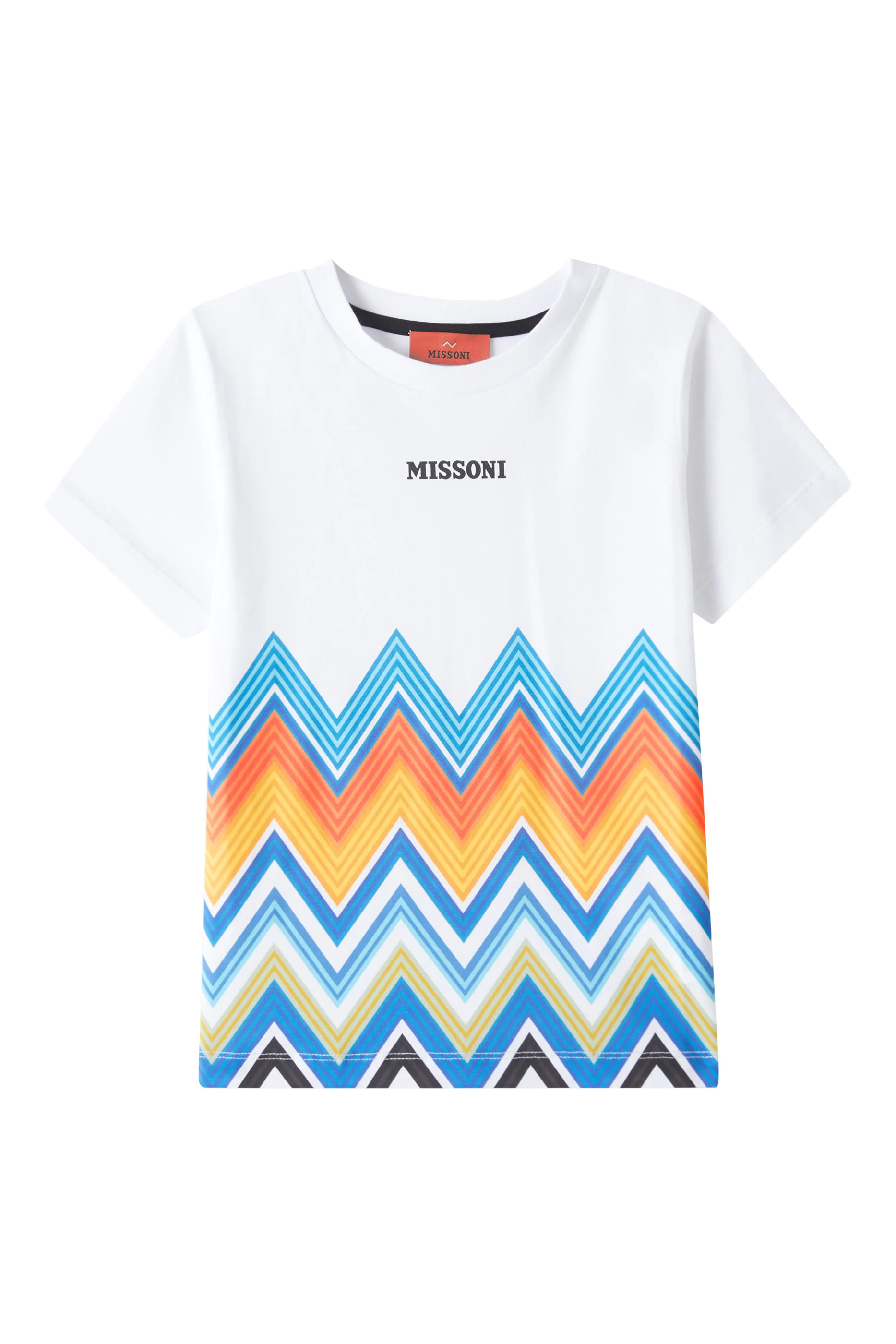 Kids Logo Zigzag Print T-Shirt
