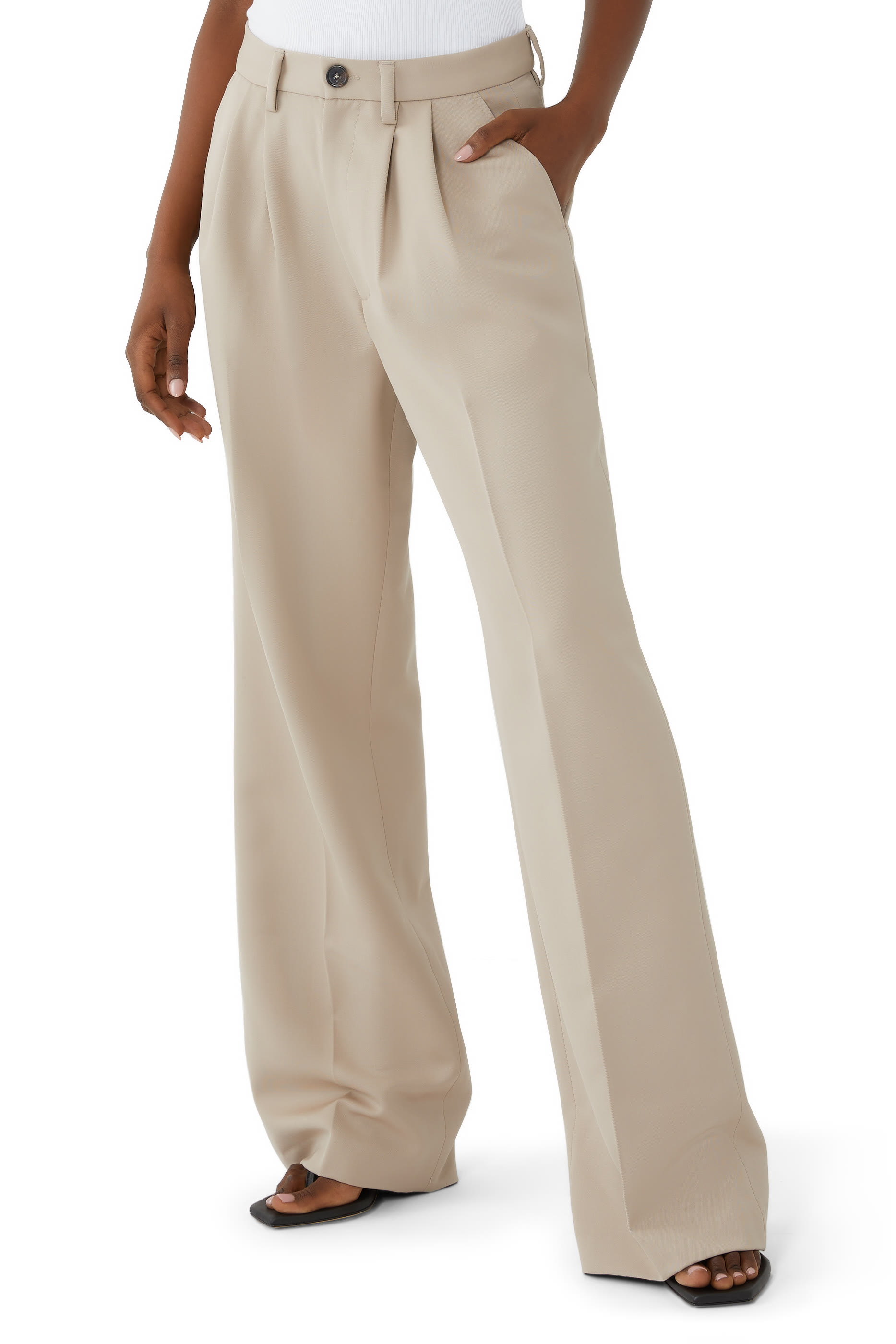 Carrie High-Rise Wide-Leg Pants