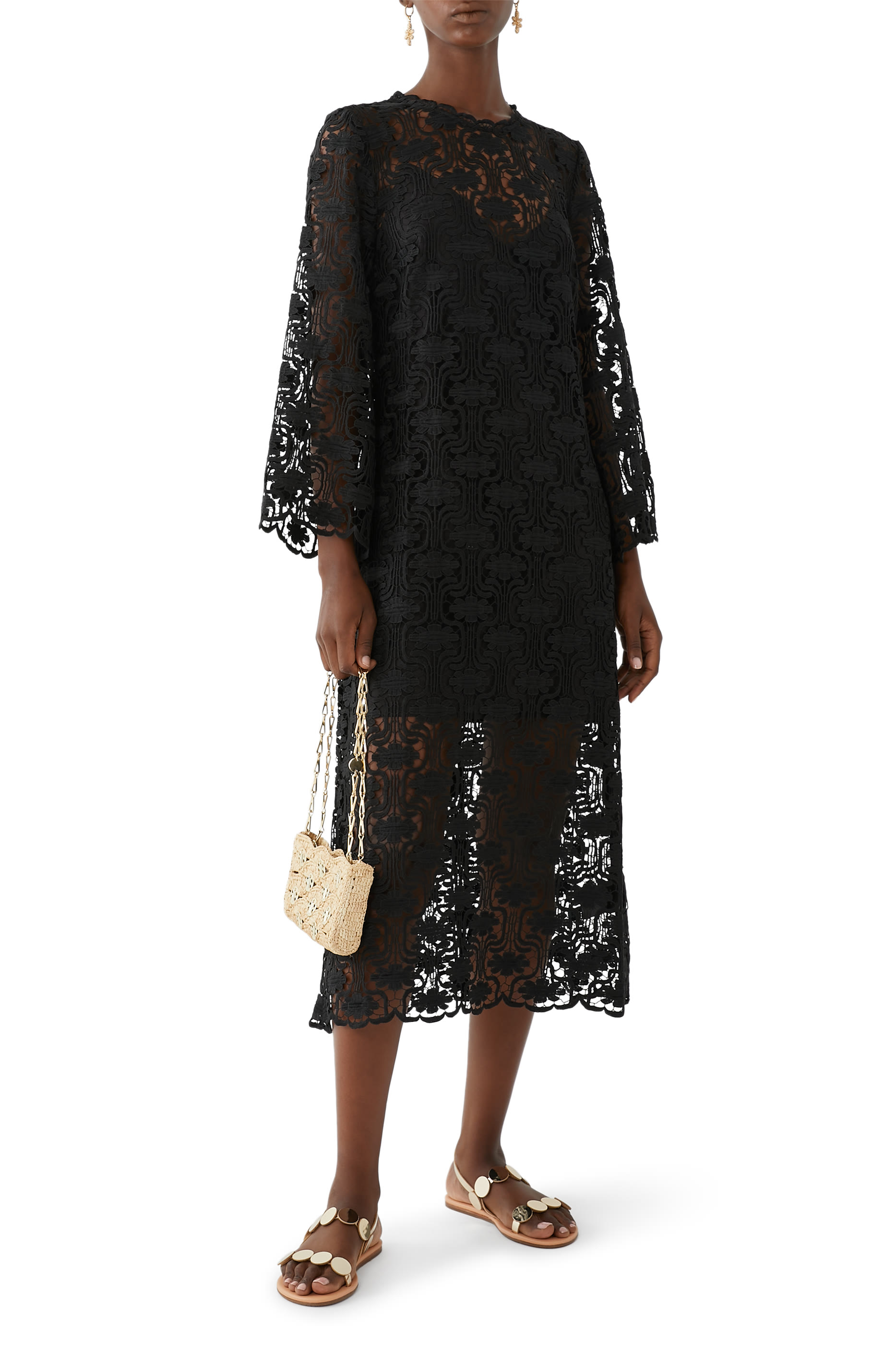 Maxine Lace Midi Dress