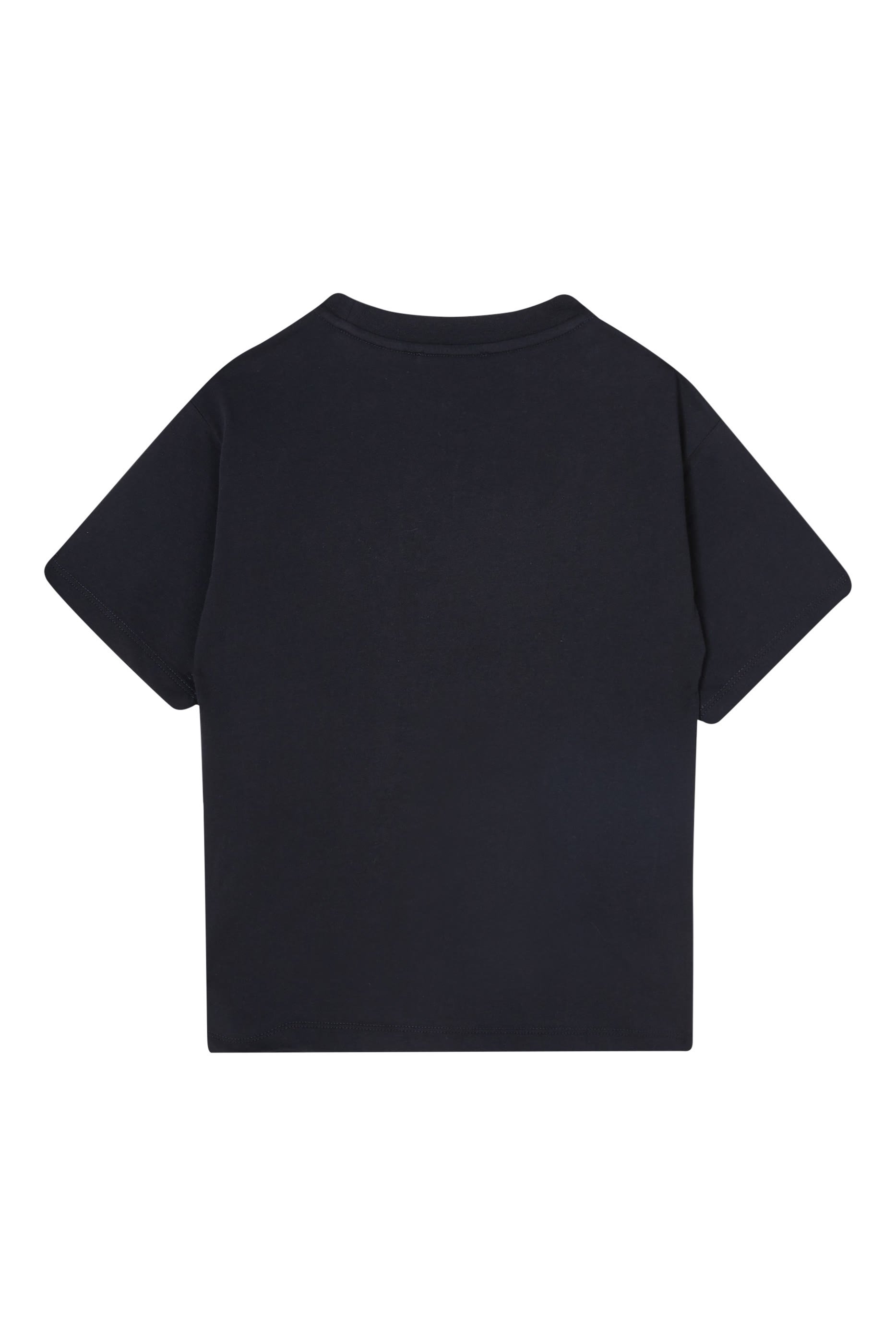 Kids Micro Eagle Embroidered Cotton T-Shirt