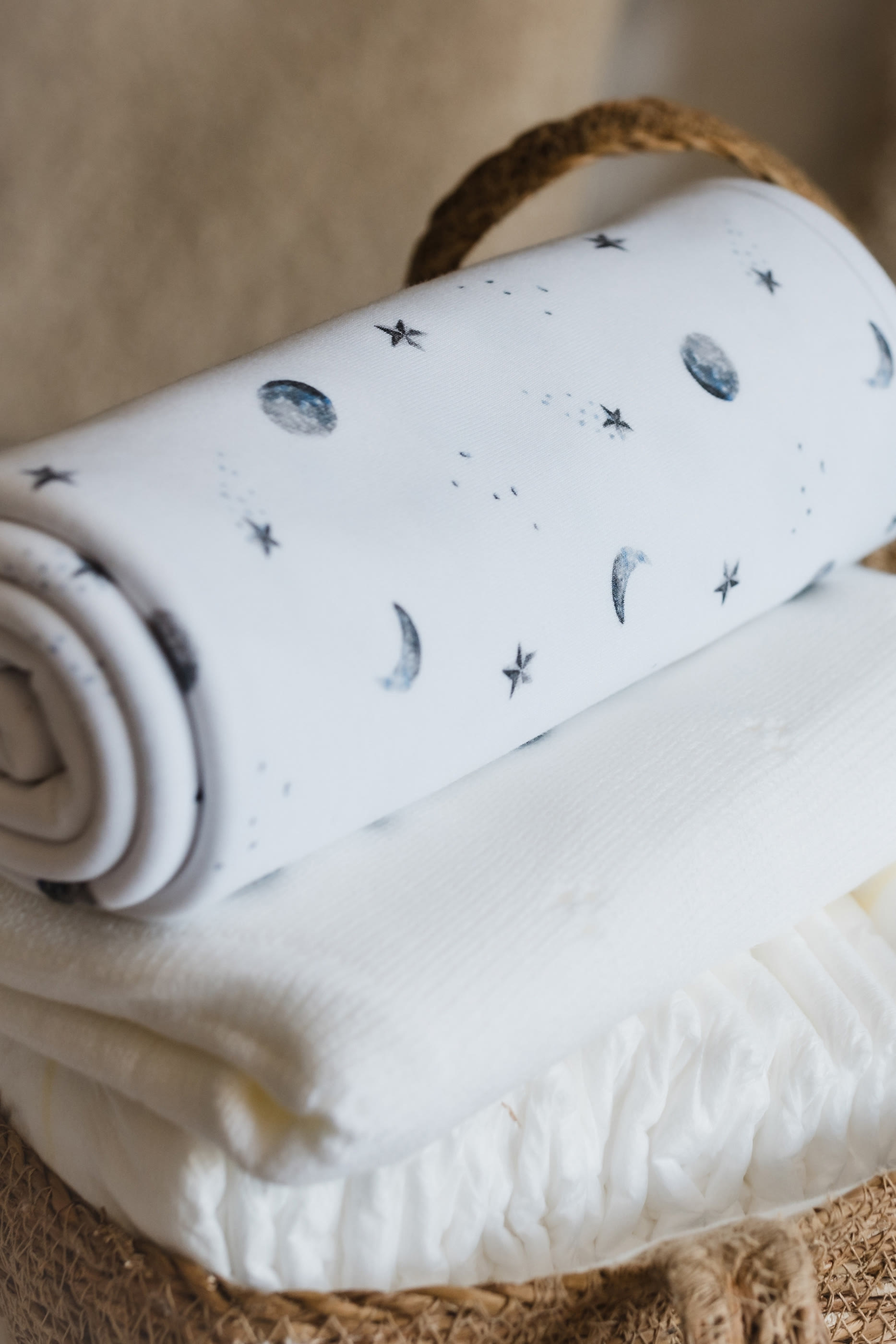 Kids Starlit Moon Print Blanket